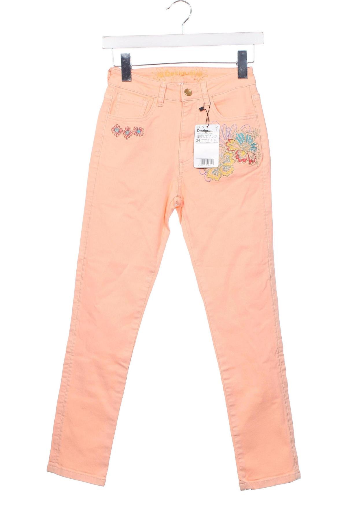 Dámské džíny  Desigual, Velikost XS, Barva Růžová, Cena  1 813,00 Kč