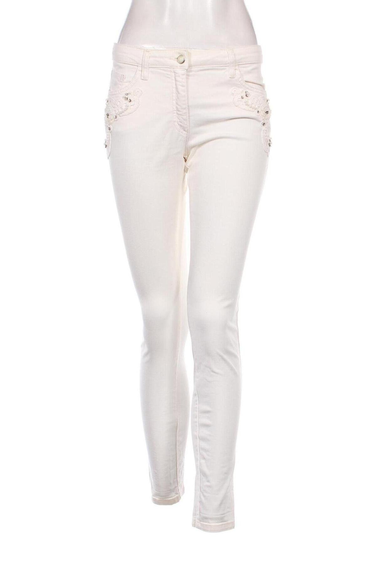 Damen Jeans Luisa Spagnoli, Größe S, Farbe Ecru, Preis € 70,08