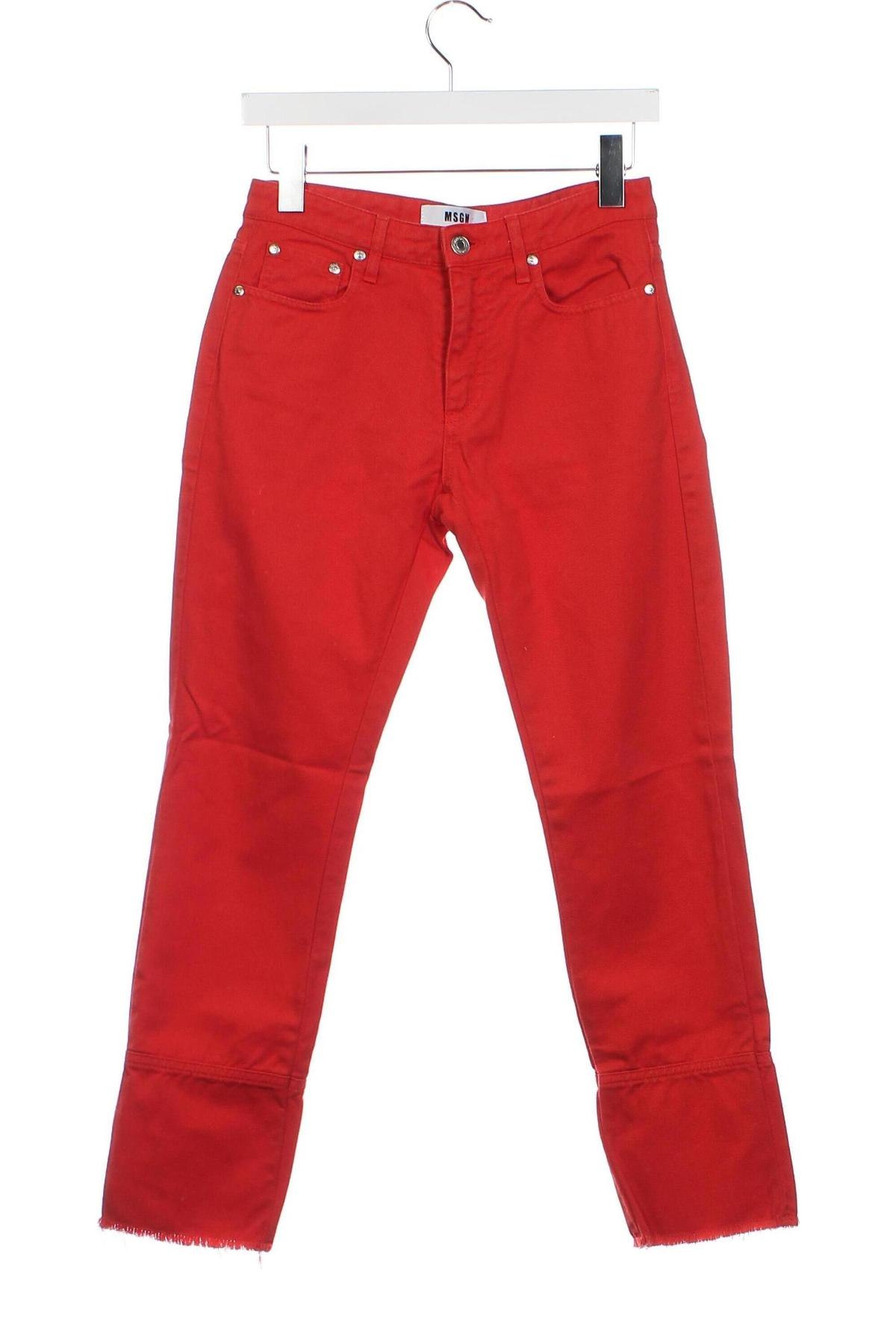 Dámské džíny  MSGM, Velikost S, Barva Červená, Cena  1 731,00 Kč