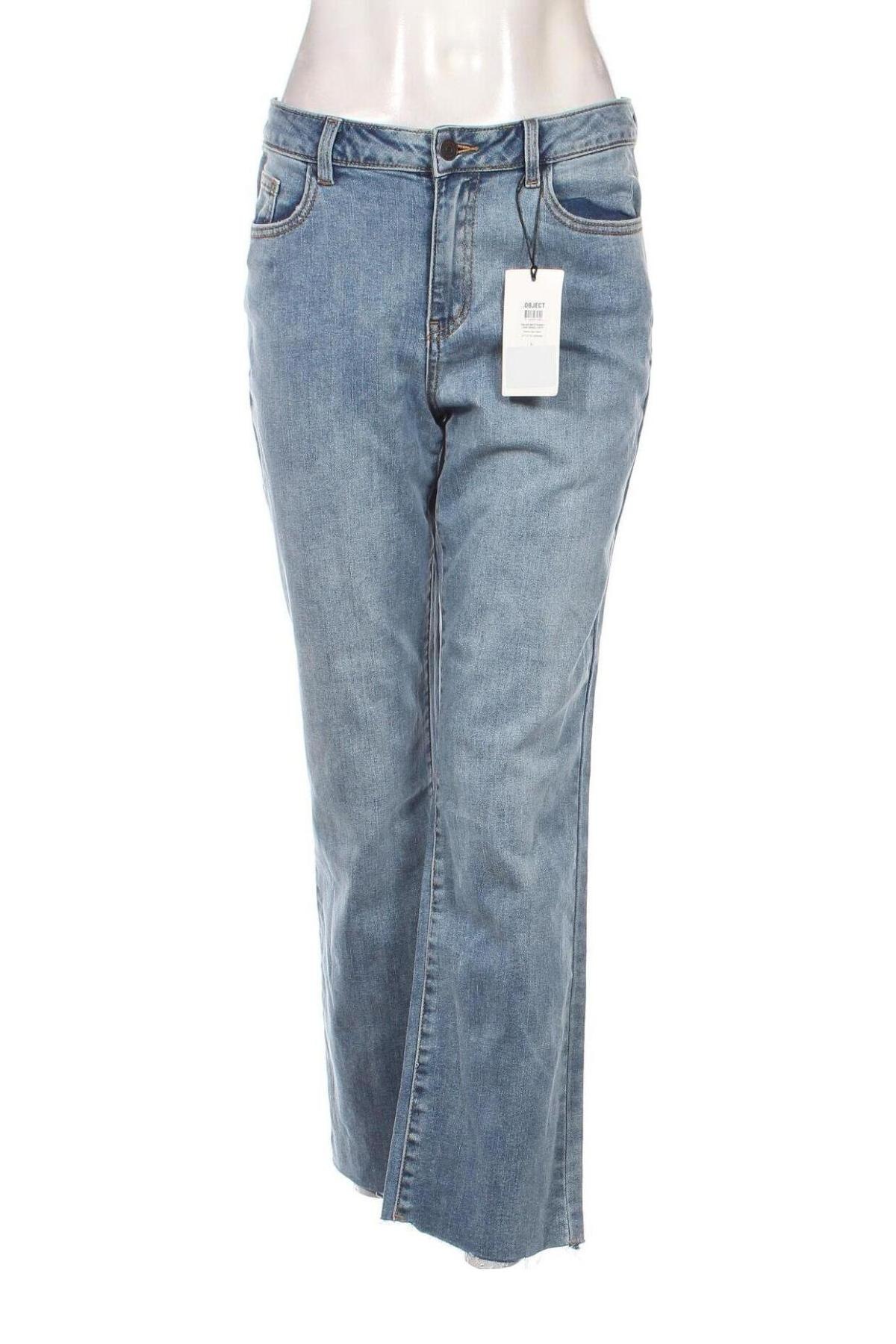 Dámske džínsy  Object, Veľkosť L, Farba Modrá, Cena  33,30 €