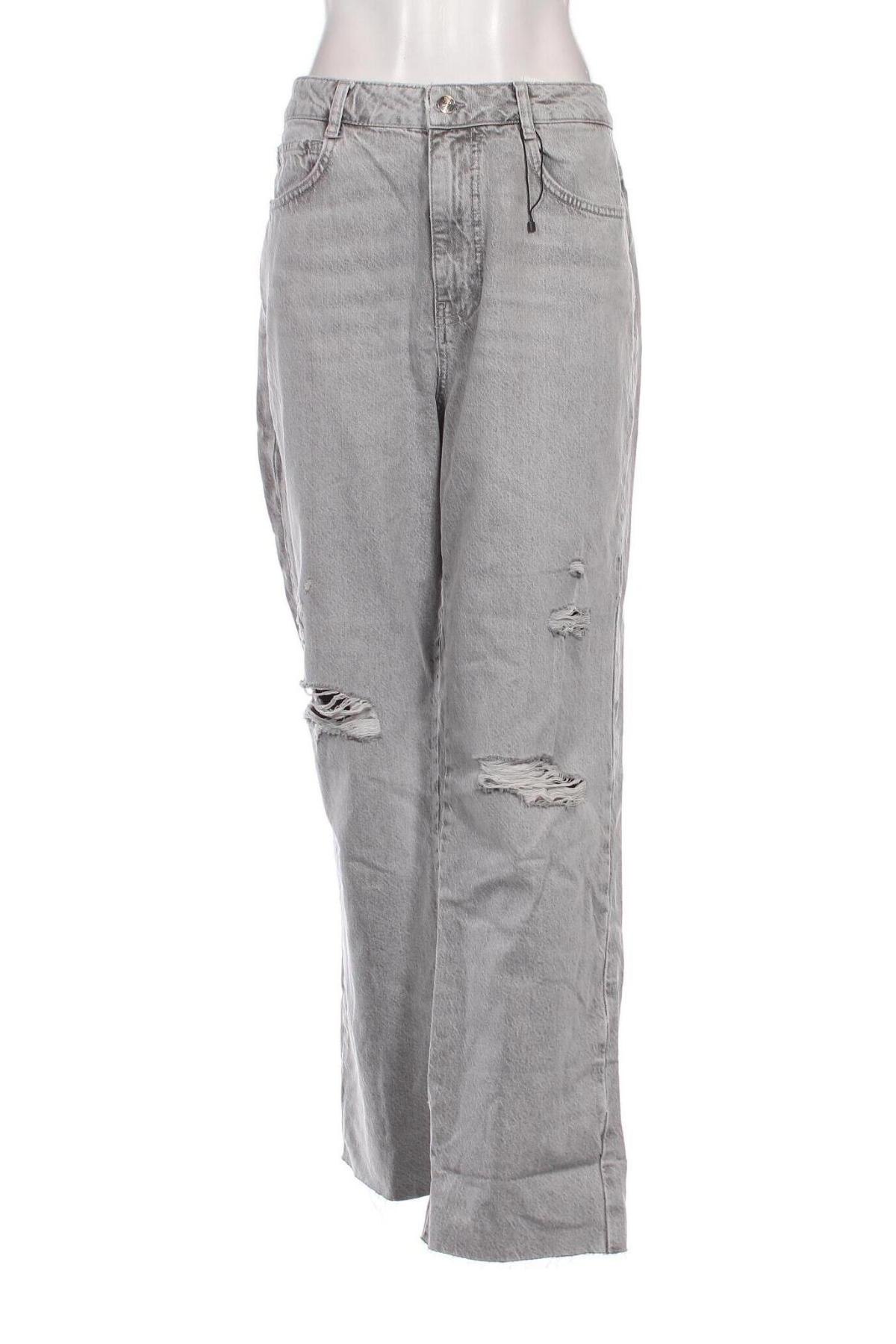 Γυναικείο Τζίν Zara, Μέγεθος L, Χρώμα Γκρί, Τιμή 7,98 €