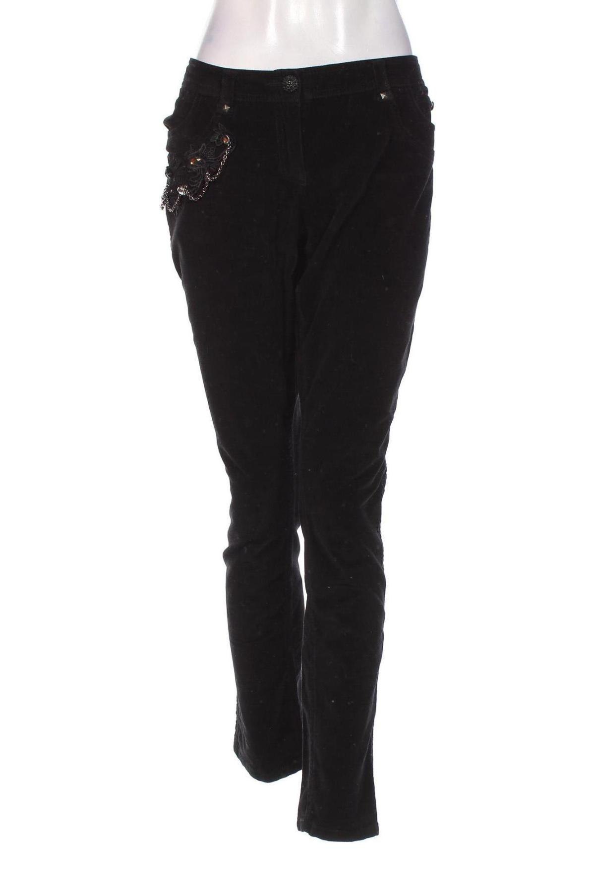 Γυναικείο κοτλέ παντελόνι Authentic Clothing Company, Μέγεθος XL, Χρώμα Μαύρο, Τιμή 4,66 €