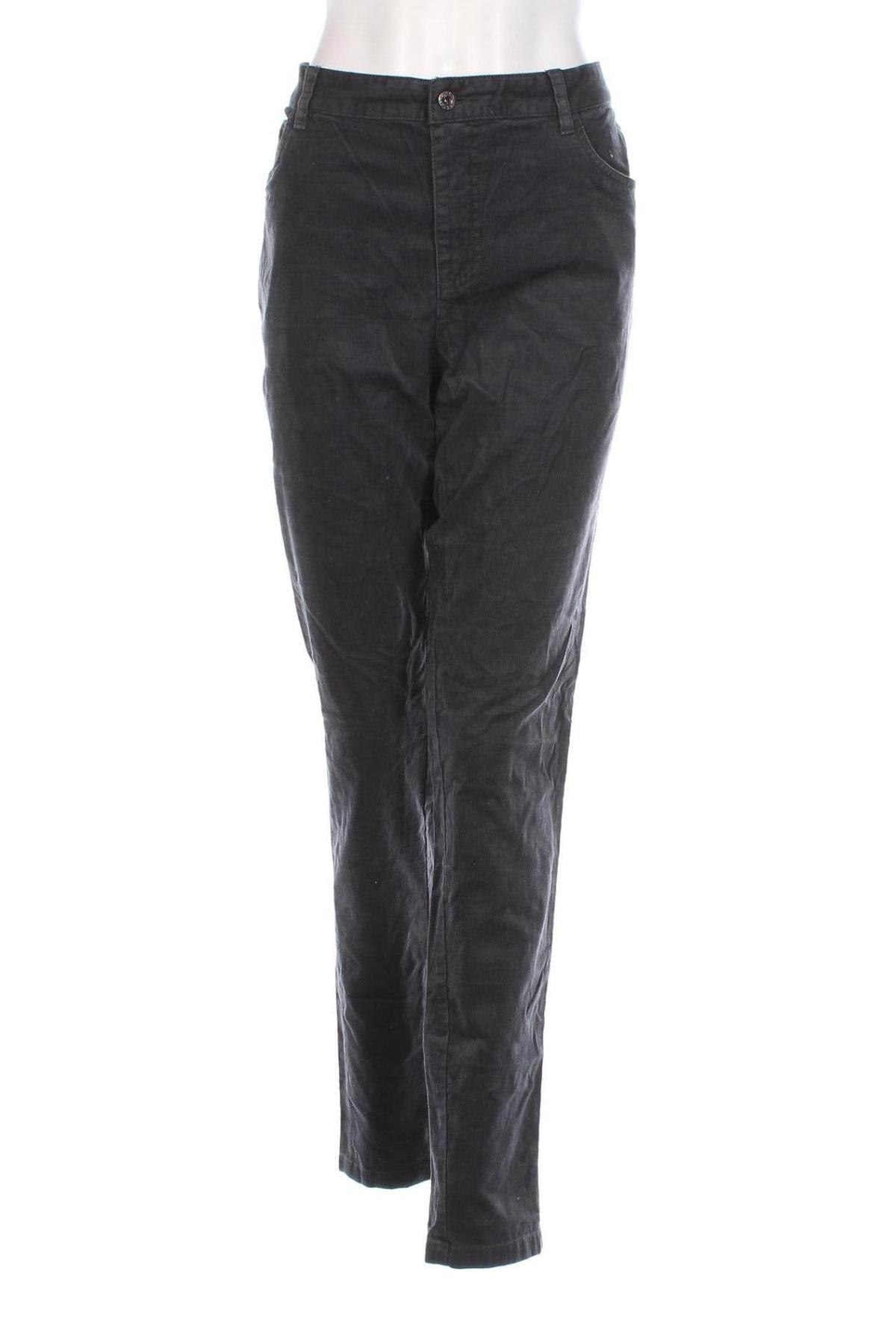 Γυναικείο κοτλέ παντελόνι Aventura, Μέγεθος XL, Χρώμα Γκρί, Τιμή 5,92 €