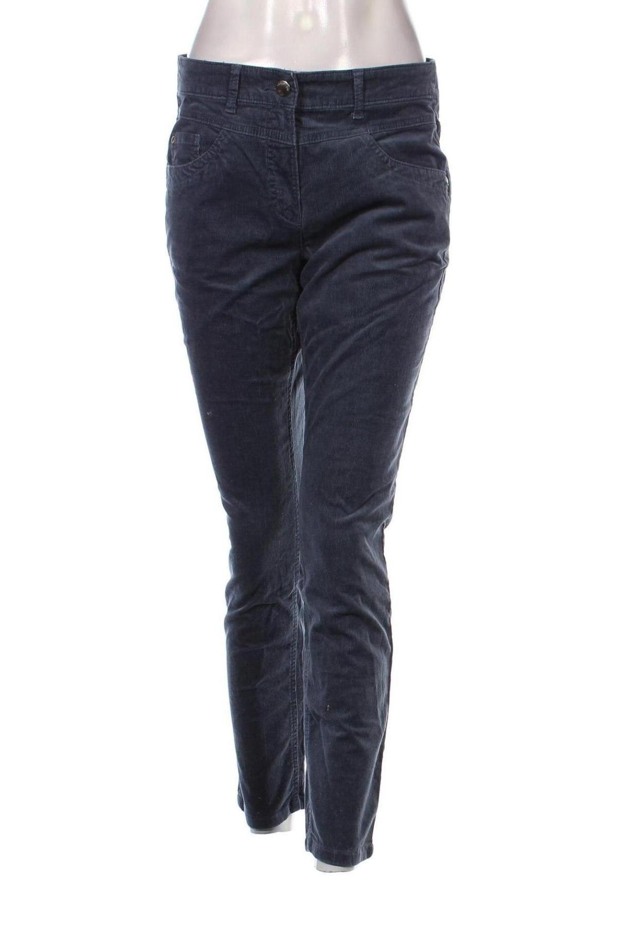 Pantaloni de velvet de femei C&A, Mărime M, Culoare Albastru, Preț 95,39 Lei