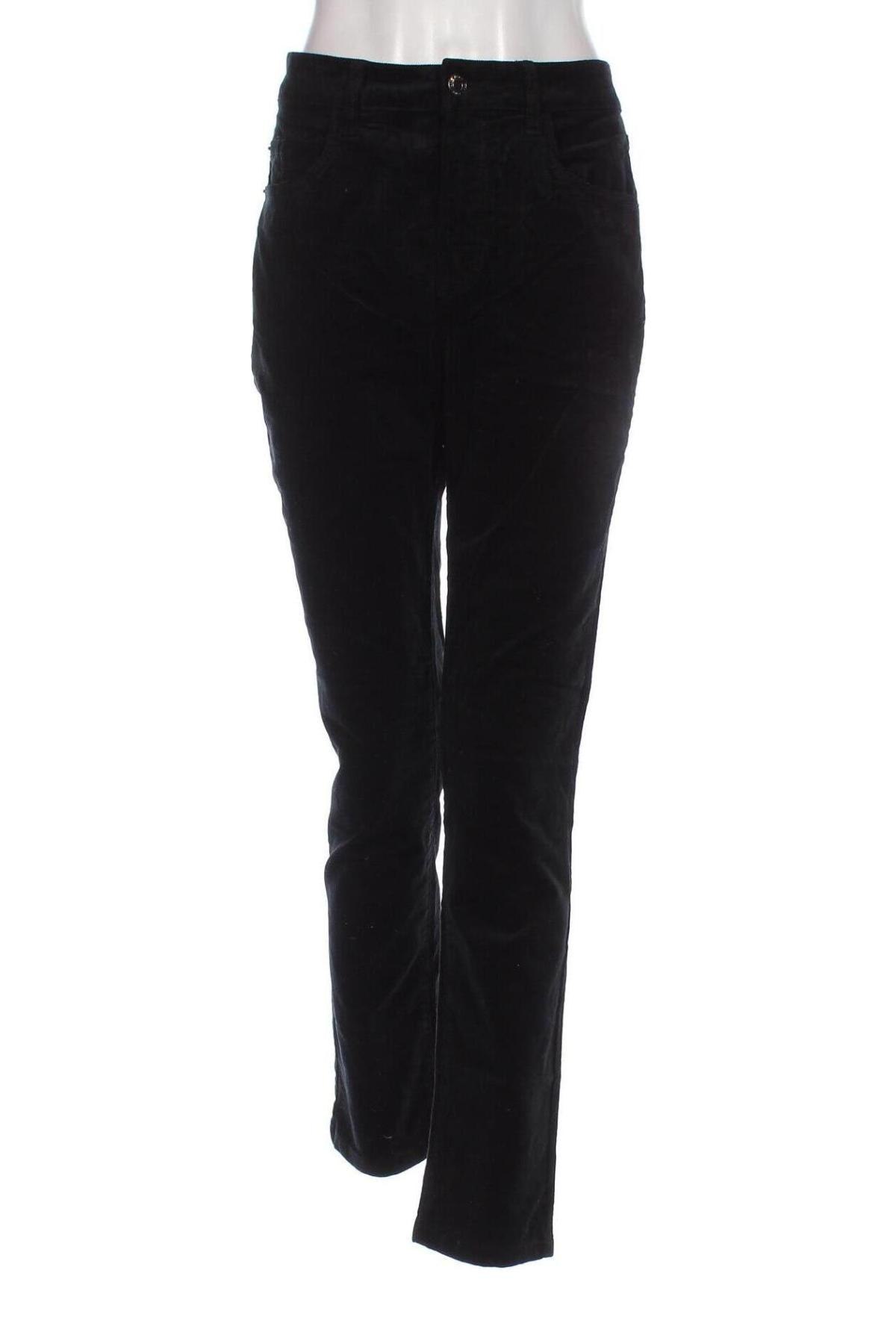Pantaloni de velvet de femei Design By Kappahl, Mărime L, Culoare Negru, Preț 47,20 Lei
