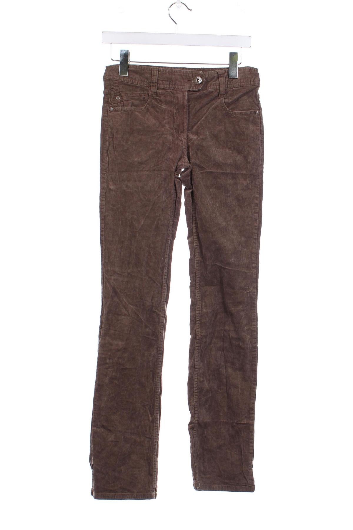 Pantaloni de velvet de femei H&M, Mărime XS, Culoare Maro, Preț 25,76 Lei