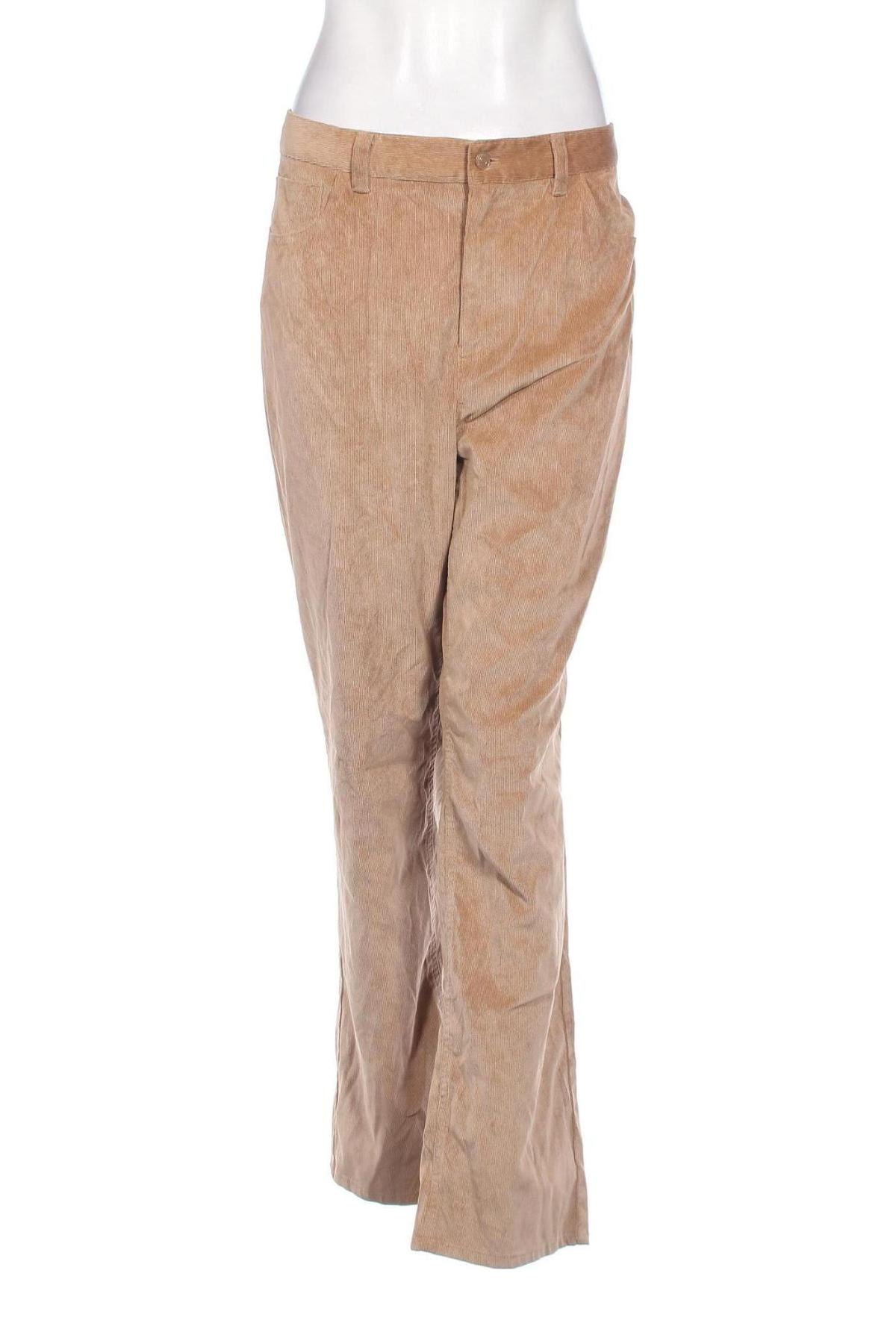 Pantaloni de velvet de femei Jaclyn Smith, Mărime L, Culoare Maro, Preț 24,80 Lei