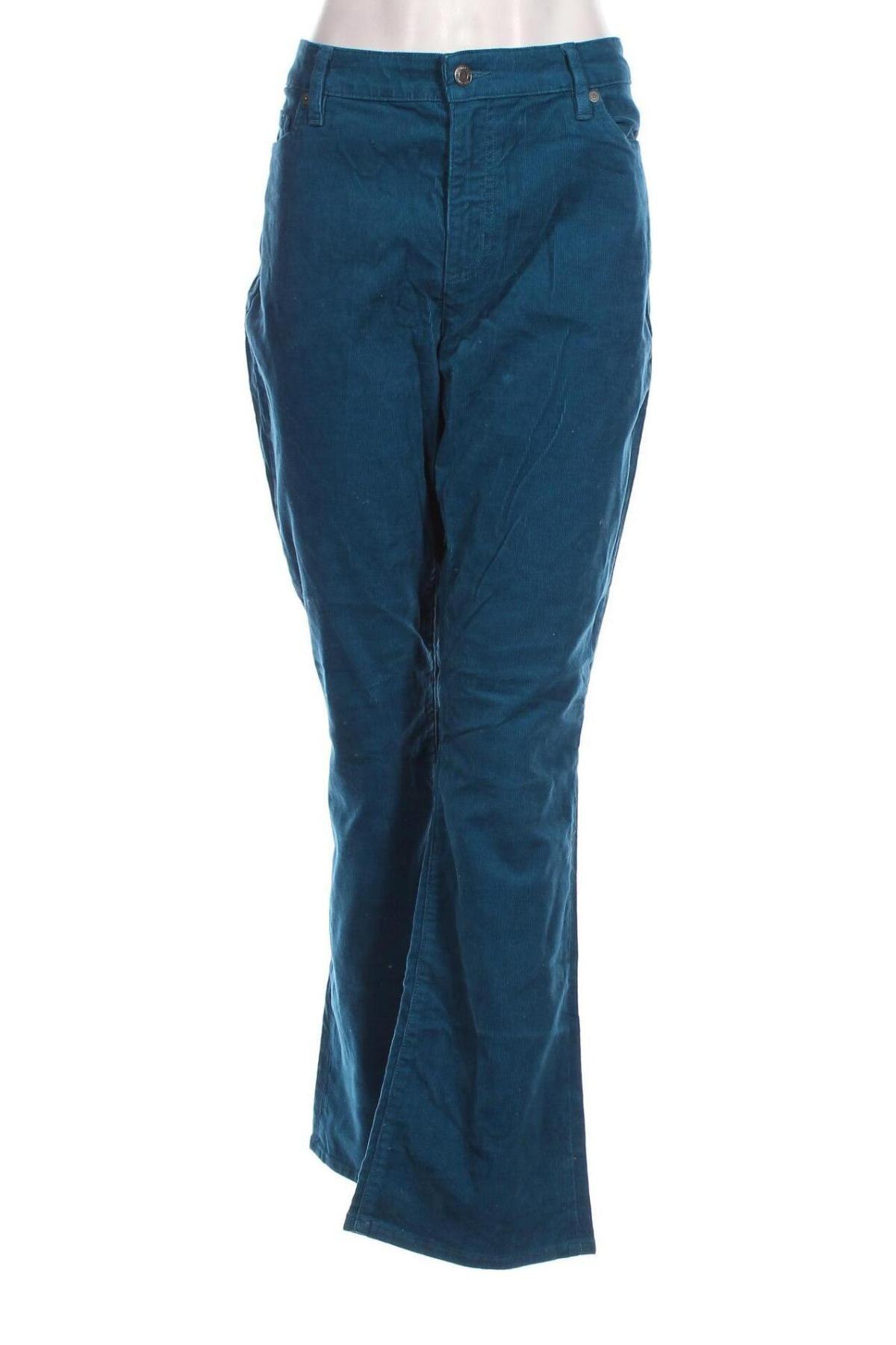 Pantaloni de velvet de femei Land's End, Mărime XL, Culoare Albastru, Preț 35,07 Lei