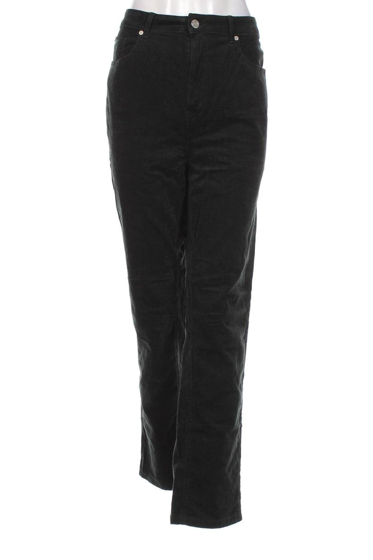 Γυναικείο κοτλέ παντελόνι Marks & Spencer, Μέγεθος XL, Χρώμα Πράσινο, Τιμή 5,68 €