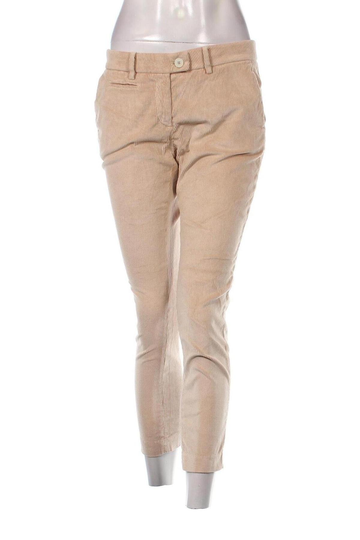 Pantaloni de velvet de femei Mason's, Mărime M, Culoare Bej, Preț 89,47 Lei