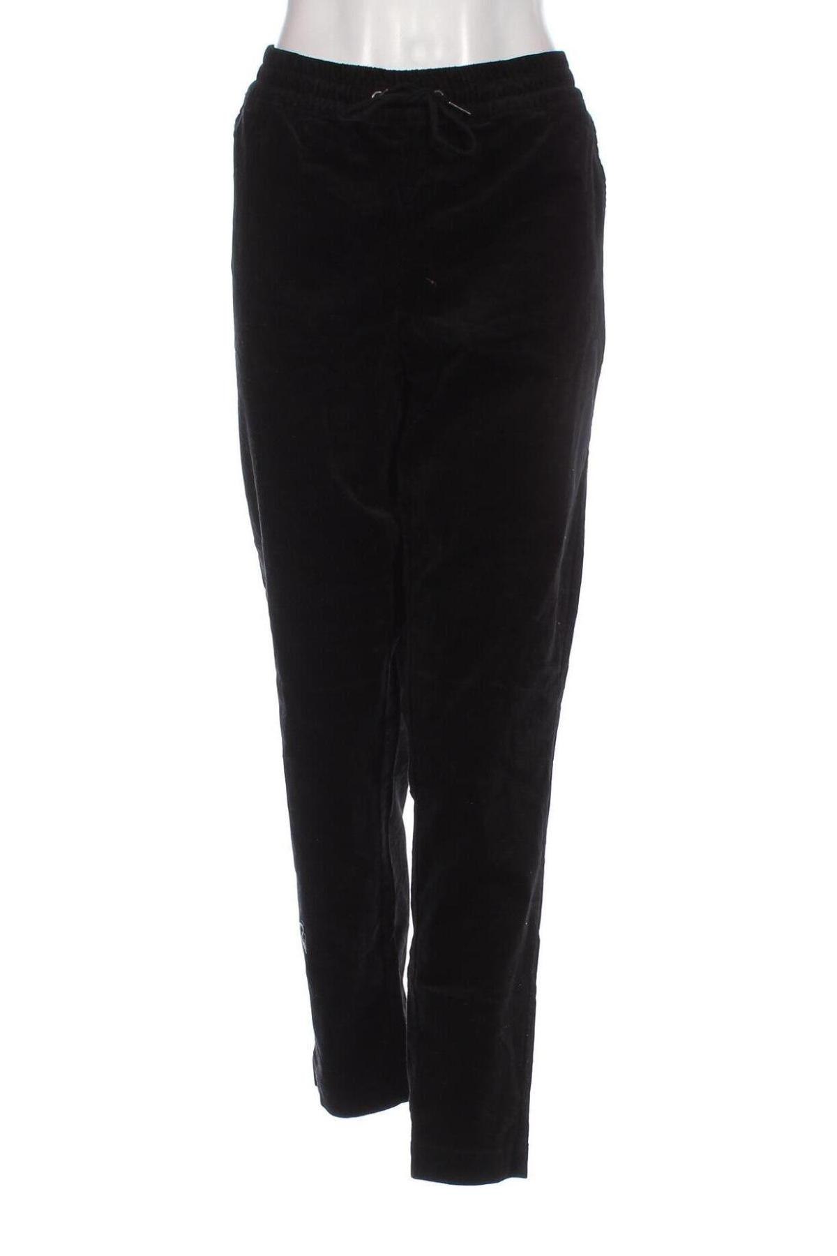 Pantaloni de velvet de femei Noom, Mărime L, Culoare Negru, Preț 89,47 Lei