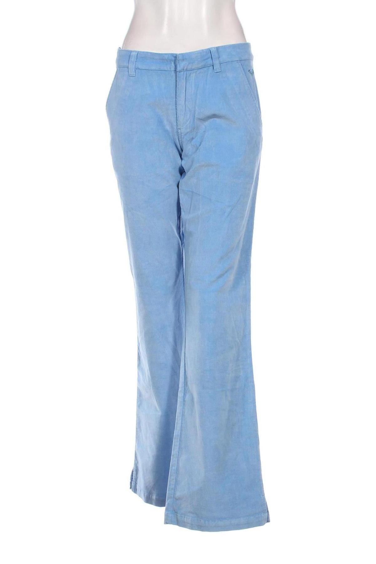 Pantaloni de velvet de femei Quiksilver, Mărime L, Culoare Albastru, Preț 67,80 Lei