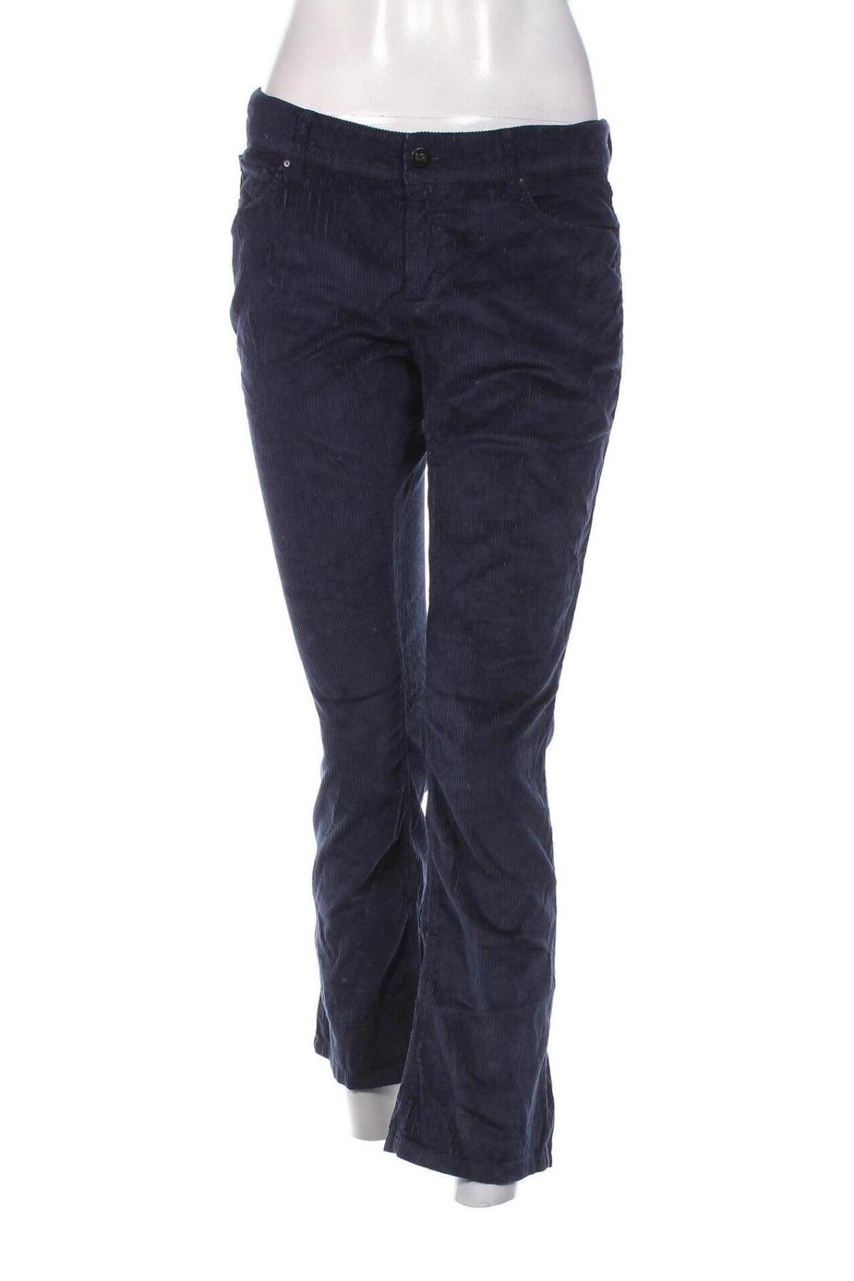 Pantaloni de velvet de femei Raffaello Rossi, Mărime M, Culoare Albastru, Preț 100,66 Lei