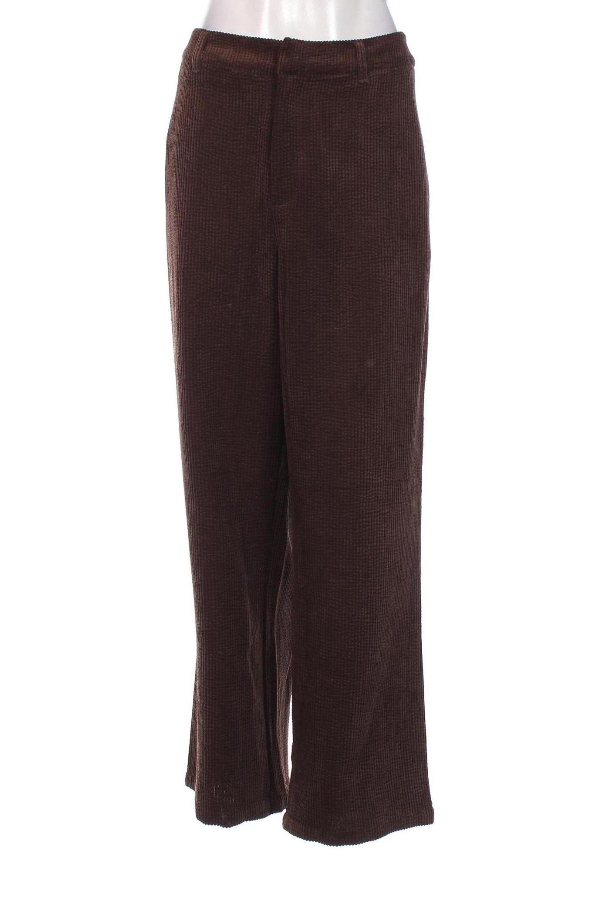 Pantaloni de velvet de femei Sora, Mărime XL, Culoare Maro, Preț 25,76 Lei