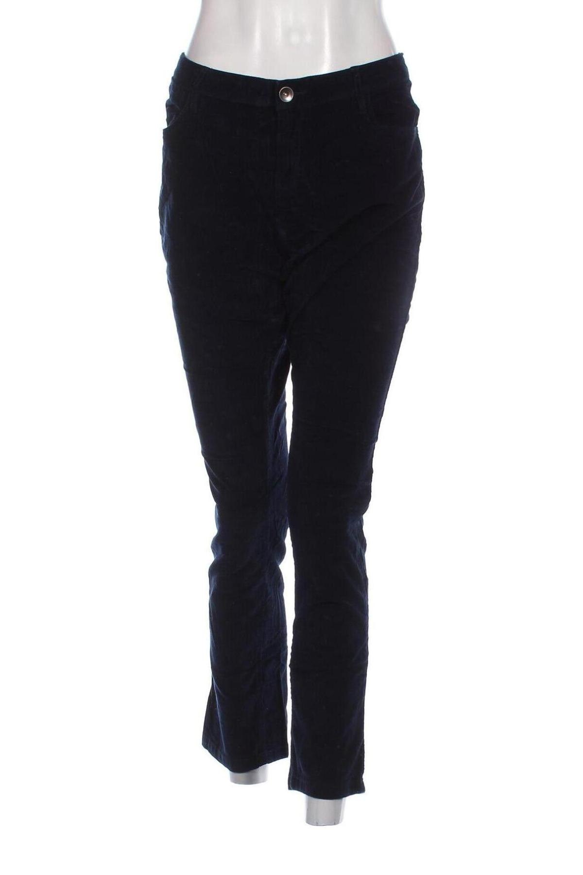 Γυναικείο κοτλέ παντελόνι Unit, Μέγεθος XL, Χρώμα Μπλέ, Τιμή 8,37 €