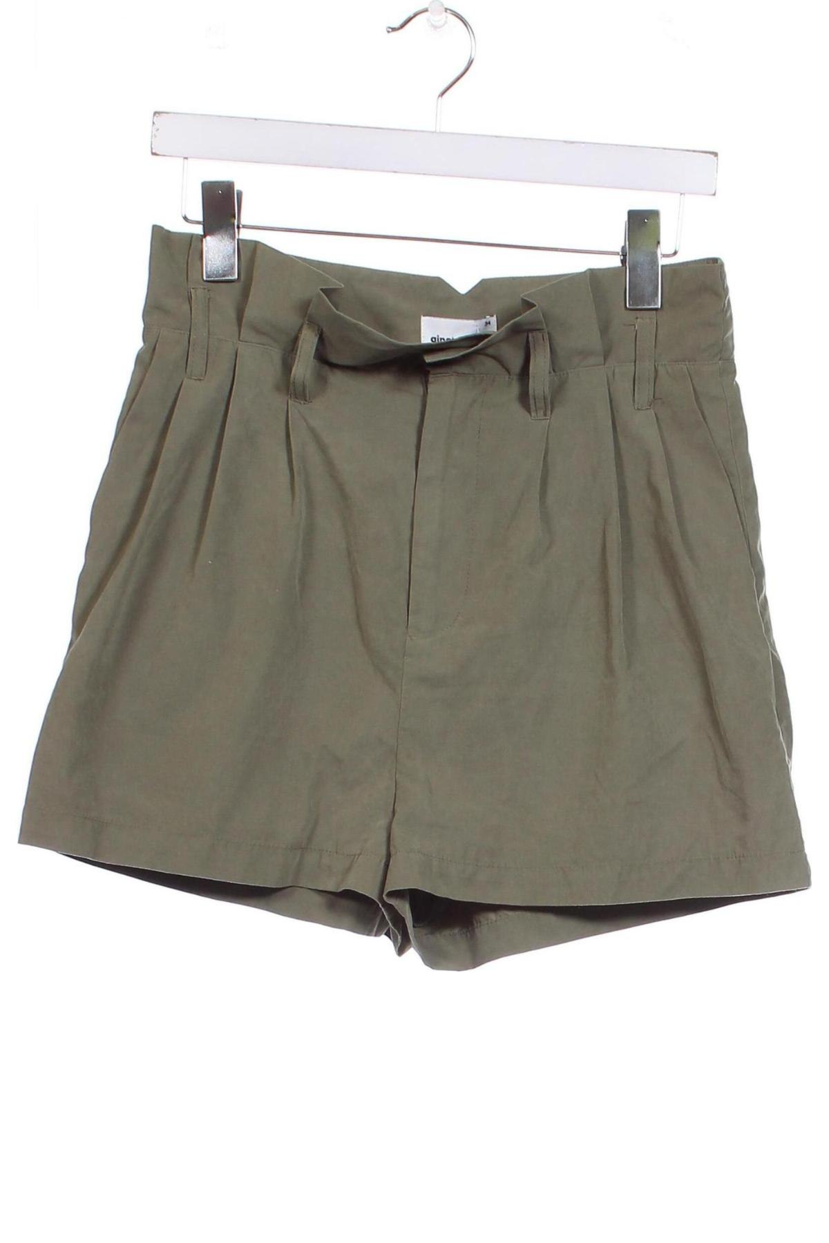 Pantaloni scurți de femei Gina Tricot, Mărime XS, Culoare Verde, Preț 22,95 Lei