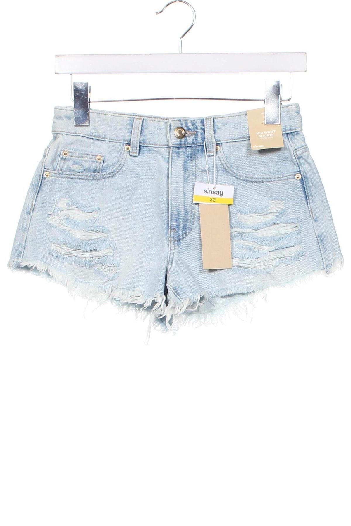 Damen Shorts Sinsay, Größe XXS, Farbe Blau, Preis 15,86 €