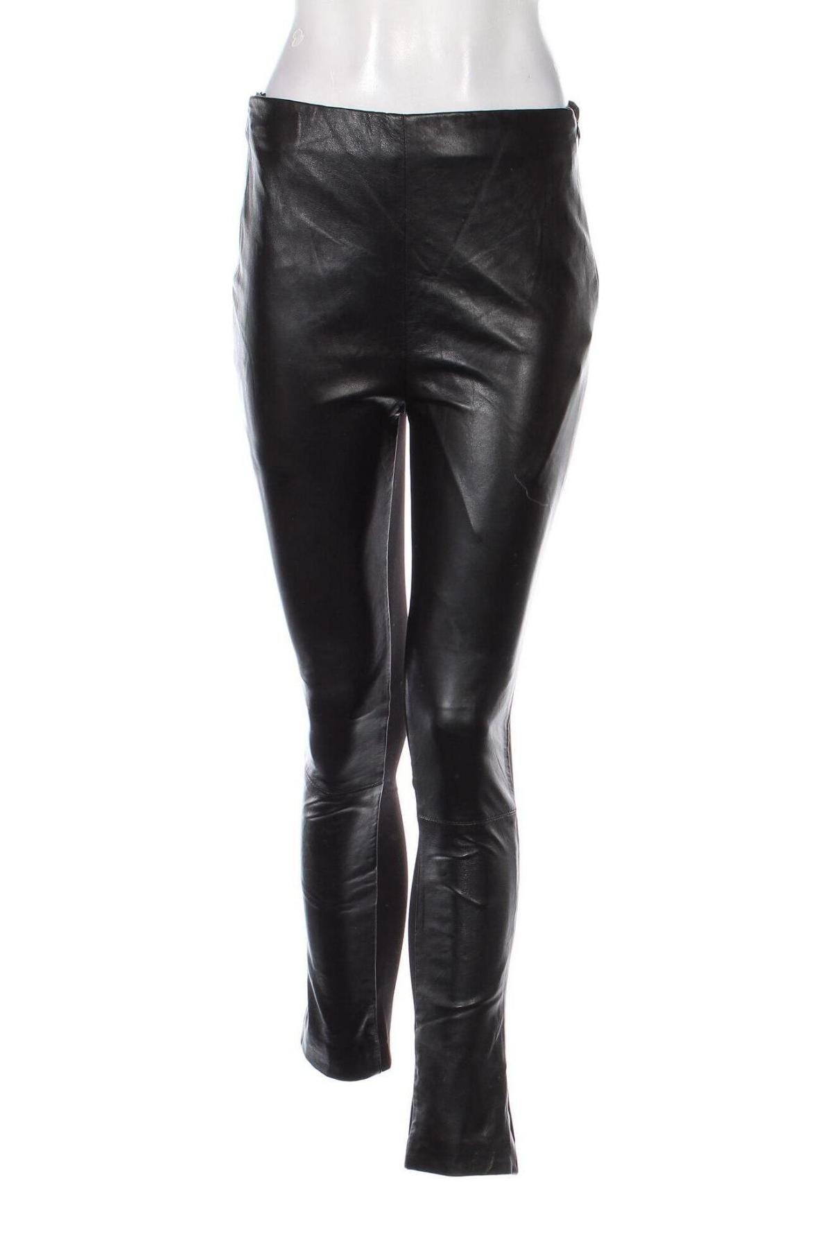 Pantaloni de piele pentru damă Karen Millen, Mărime M, Culoare Negru, Preț 828,95 Lei