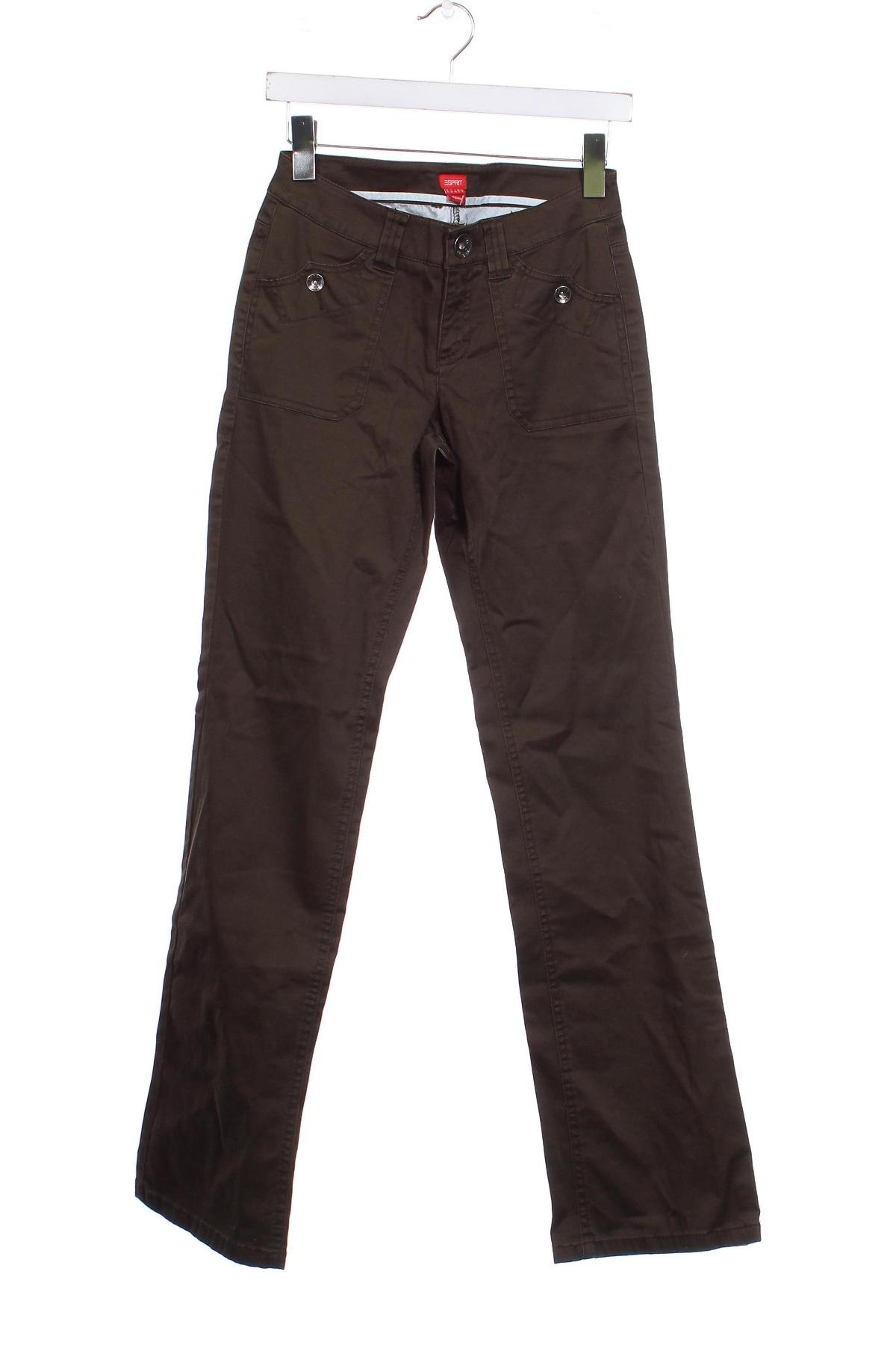 Дамски панталон Esprit, Размер XS, Цвят Кафяв, Цена 26,69 лв.