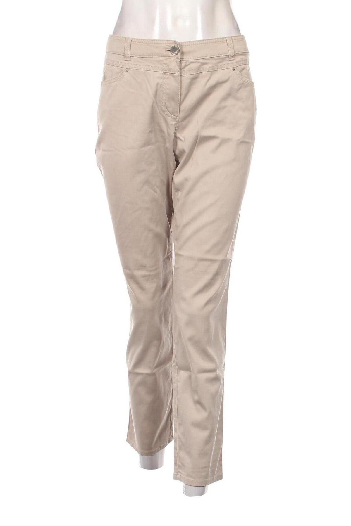 Pantaloni de femei Gerry Weber, Mărime L, Culoare Bej, Preț 121,43 Lei