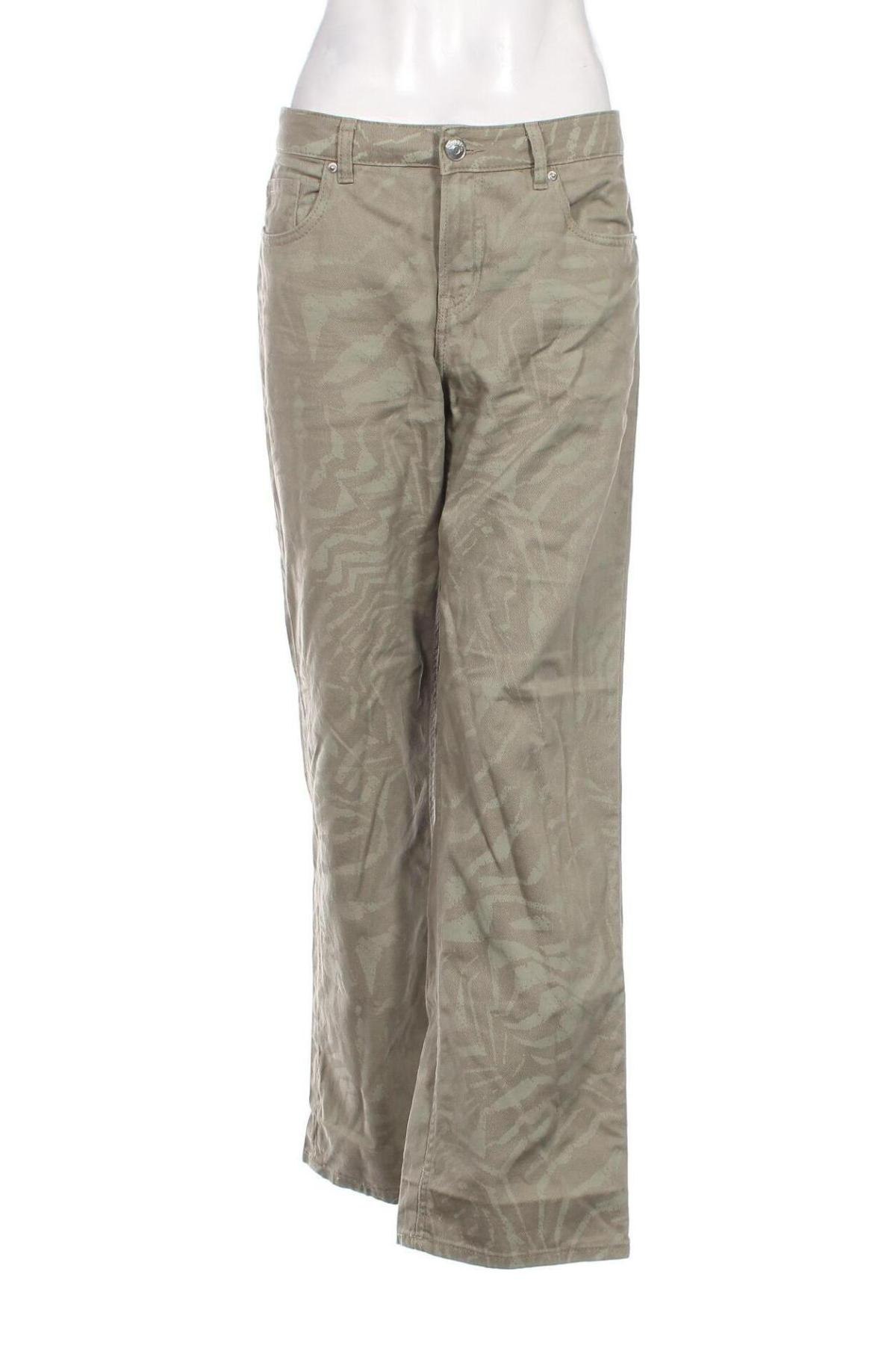 Дамски панталон H&M, Размер M, Цвят Зелен, Цена 13,92 лв.