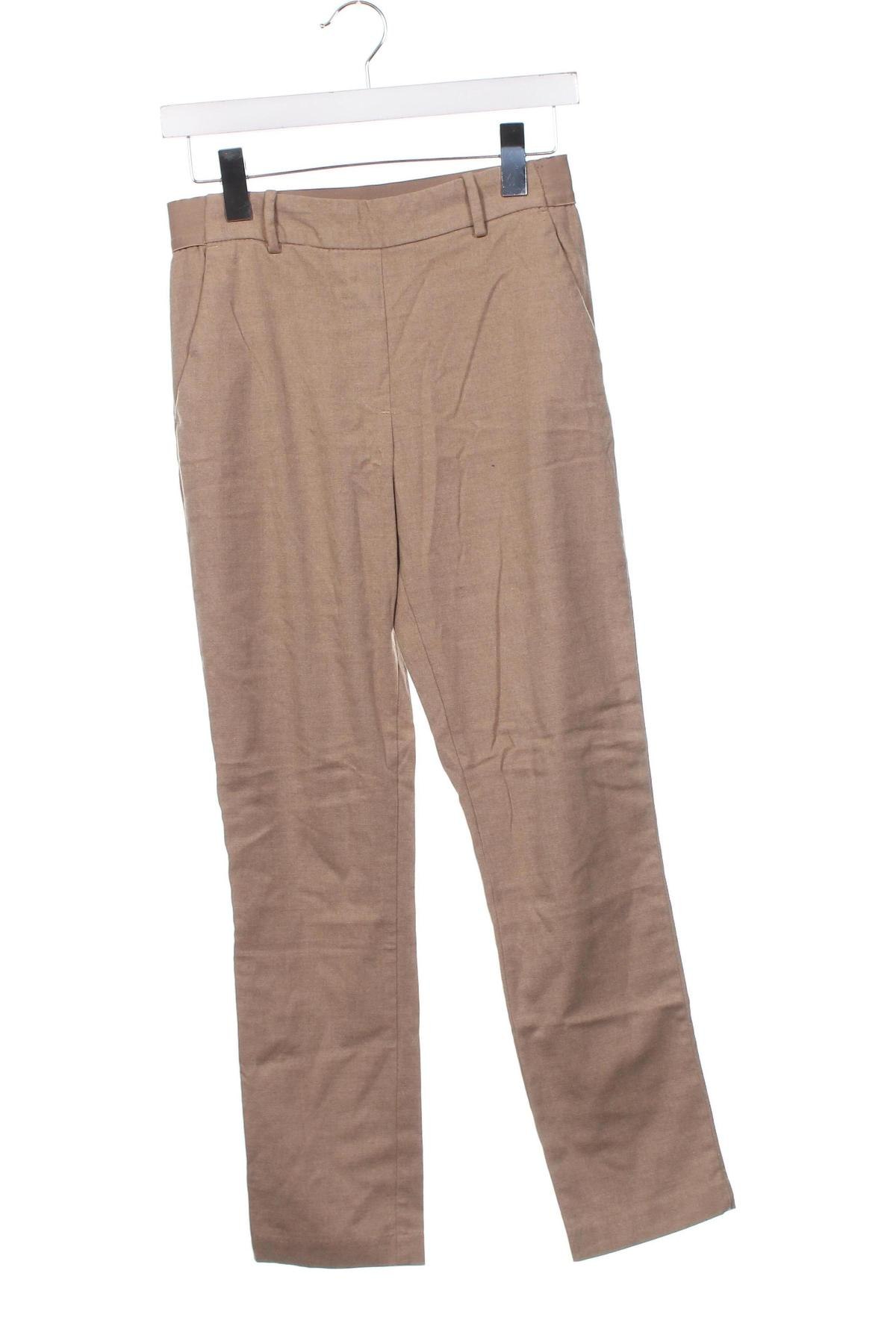 Дамски панталон H&M, Размер S, Цвят Бежов, Цена 8,12 лв.