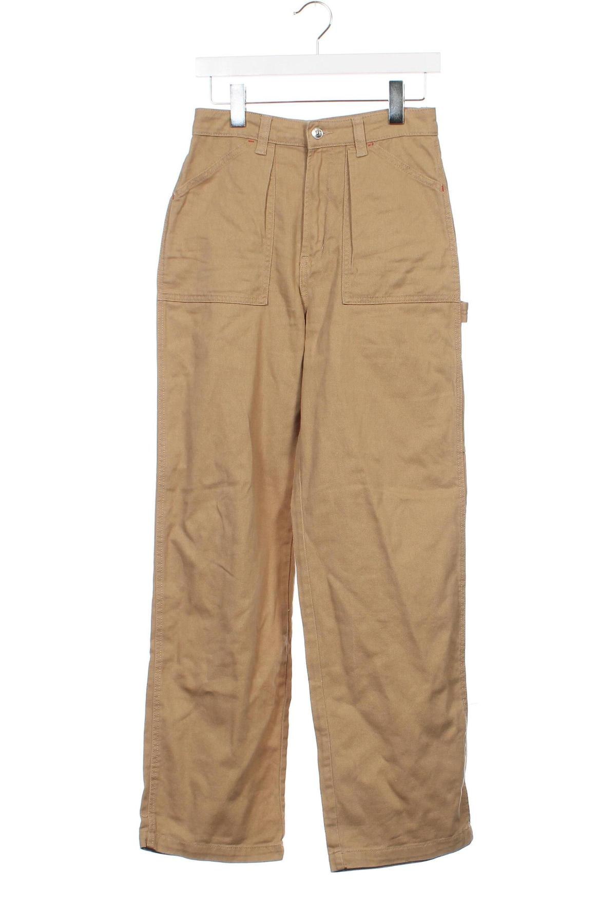 Дамски панталон H&M Divided, Размер XS, Цвят Бежов, Цена 14,79 лв.