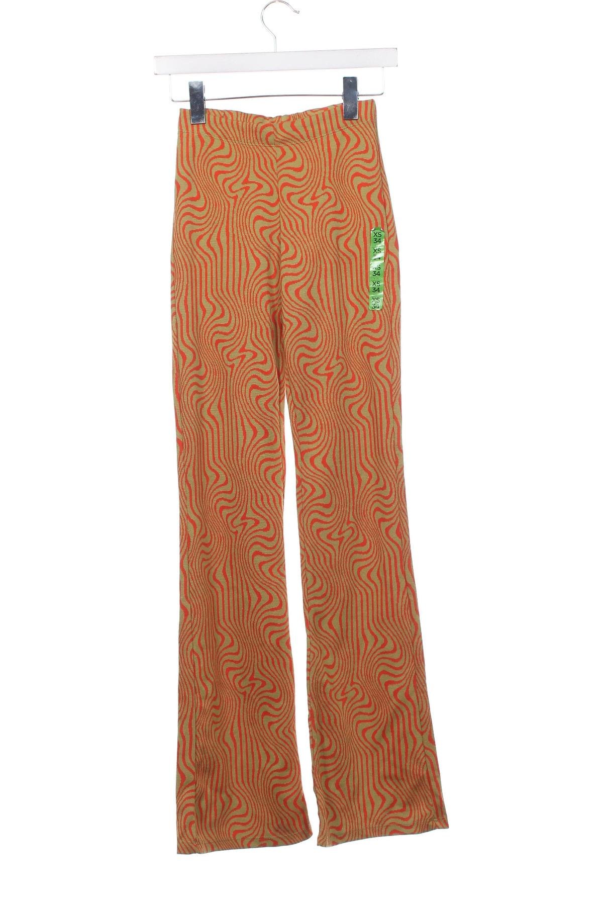 Γυναικείο παντελόνι Pull&Bear, Μέγεθος XS, Χρώμα Πολύχρωμο, Τιμή 15,95 €