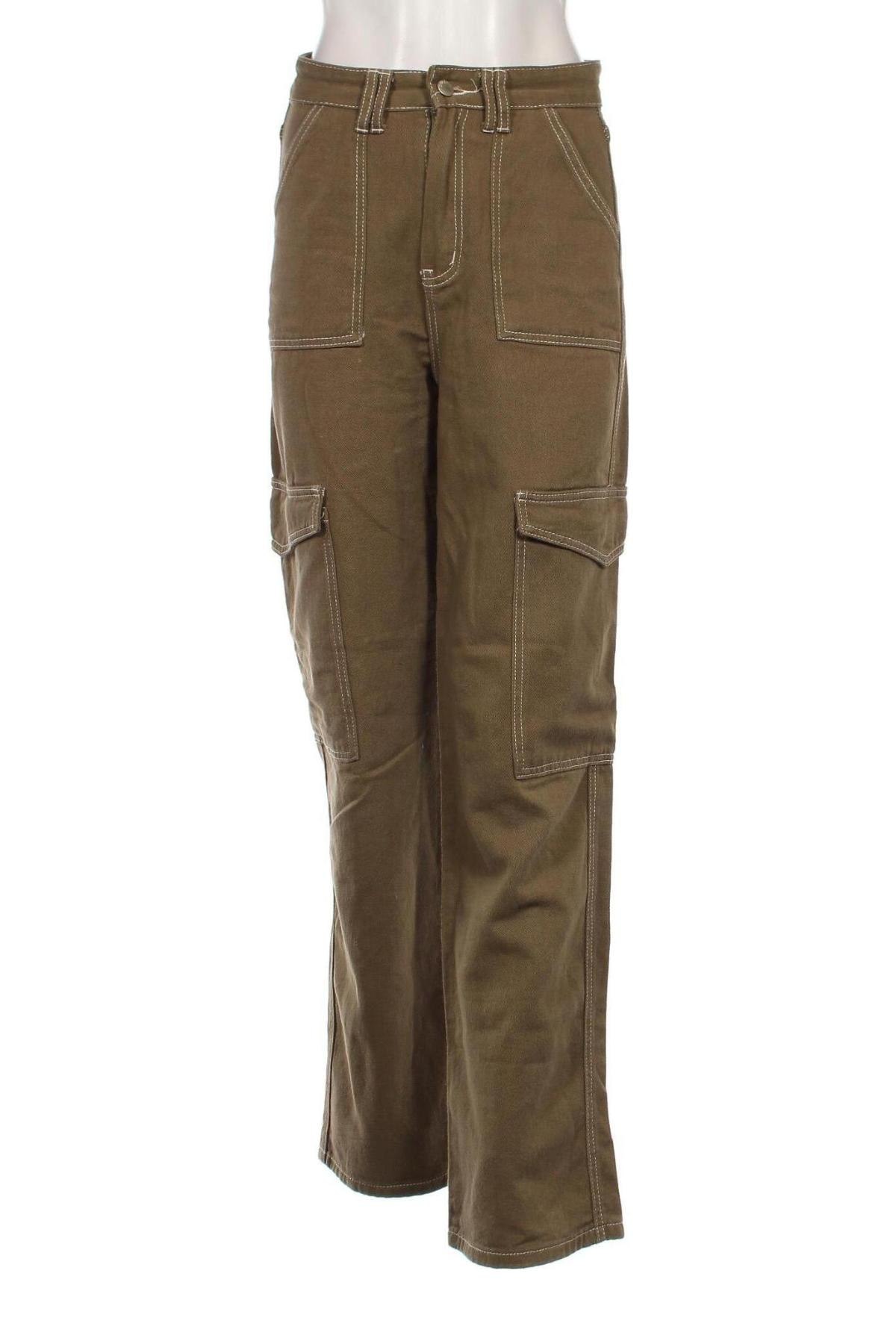 Pantaloni de femei SHEIN, Mărime XS, Culoare Verde, Preț 44,89 Lei