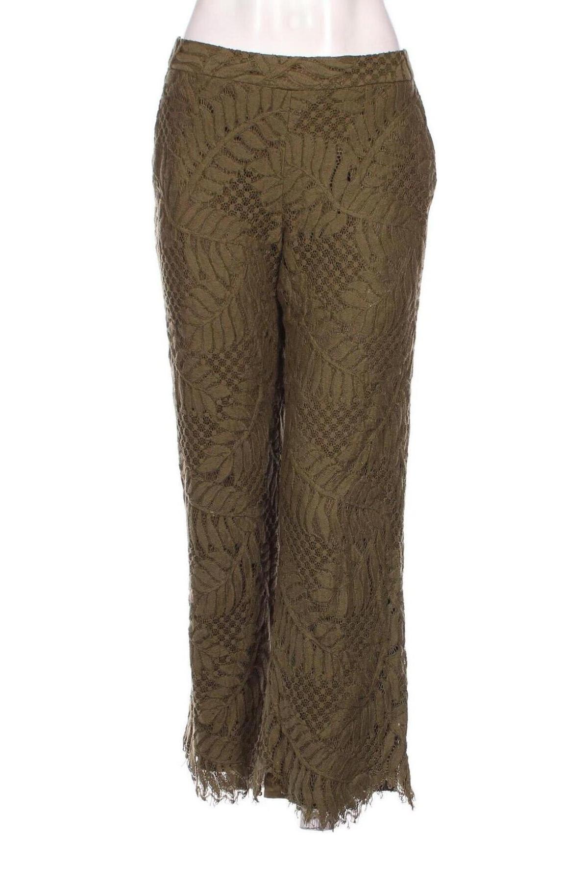 Дамски панталон Seventy, Размер L, Цвят Зелен, Цена 59,09 лв.