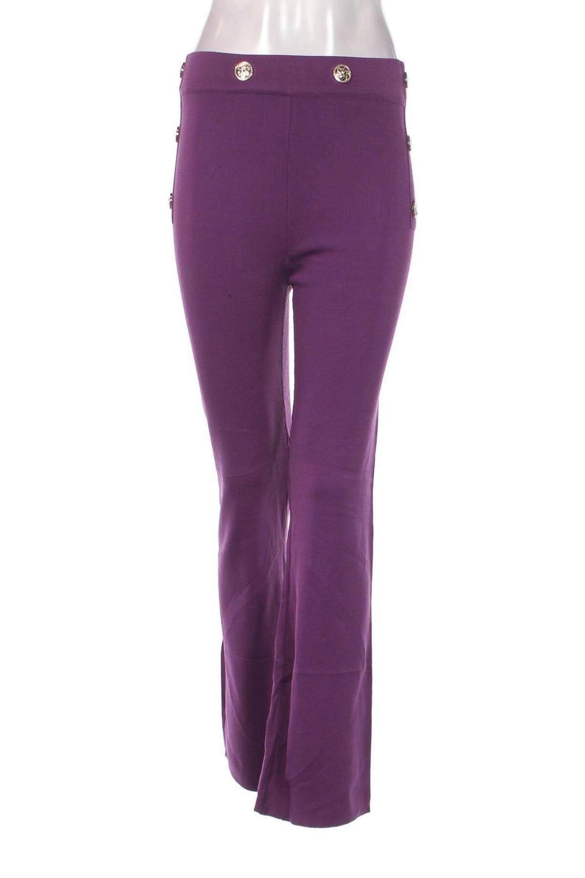 Дамски панталон Silvian Heach, Размер XS, Цвят Лилав, Цена 37,40 лв.