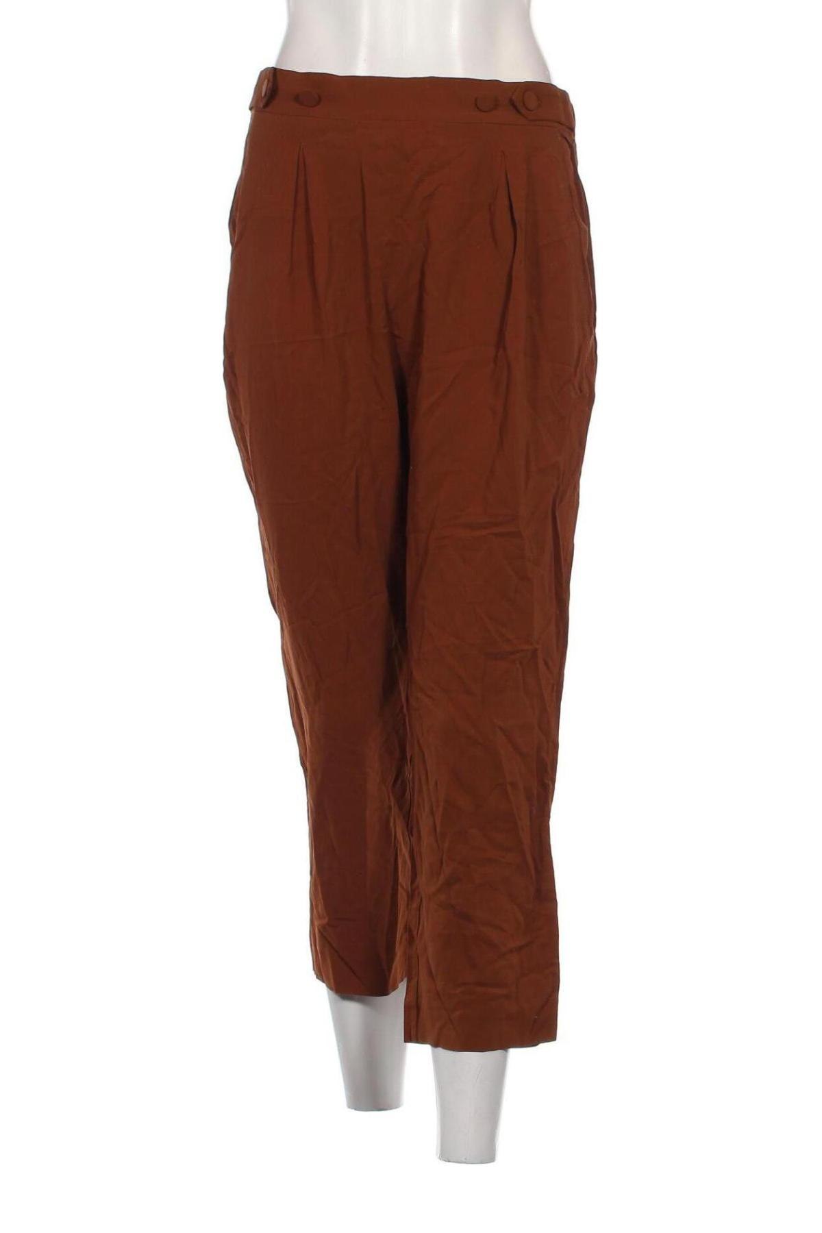 Pantaloni de femei Suoli, Mărime M, Culoare Maro, Preț 171,07 Lei