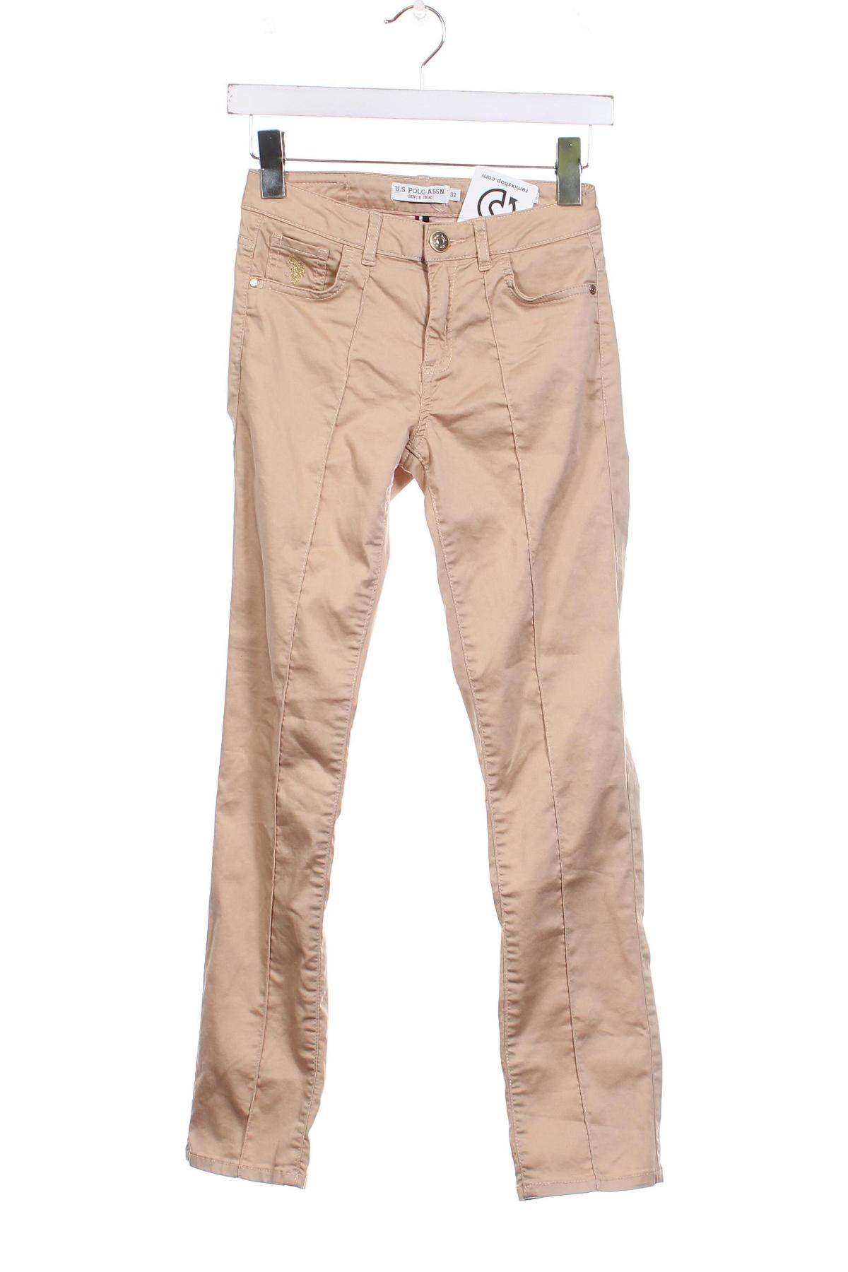 Pantaloni de femei U.S. Polo Assn., Mărime XXS, Culoare Bej, Preț 173,47 Lei