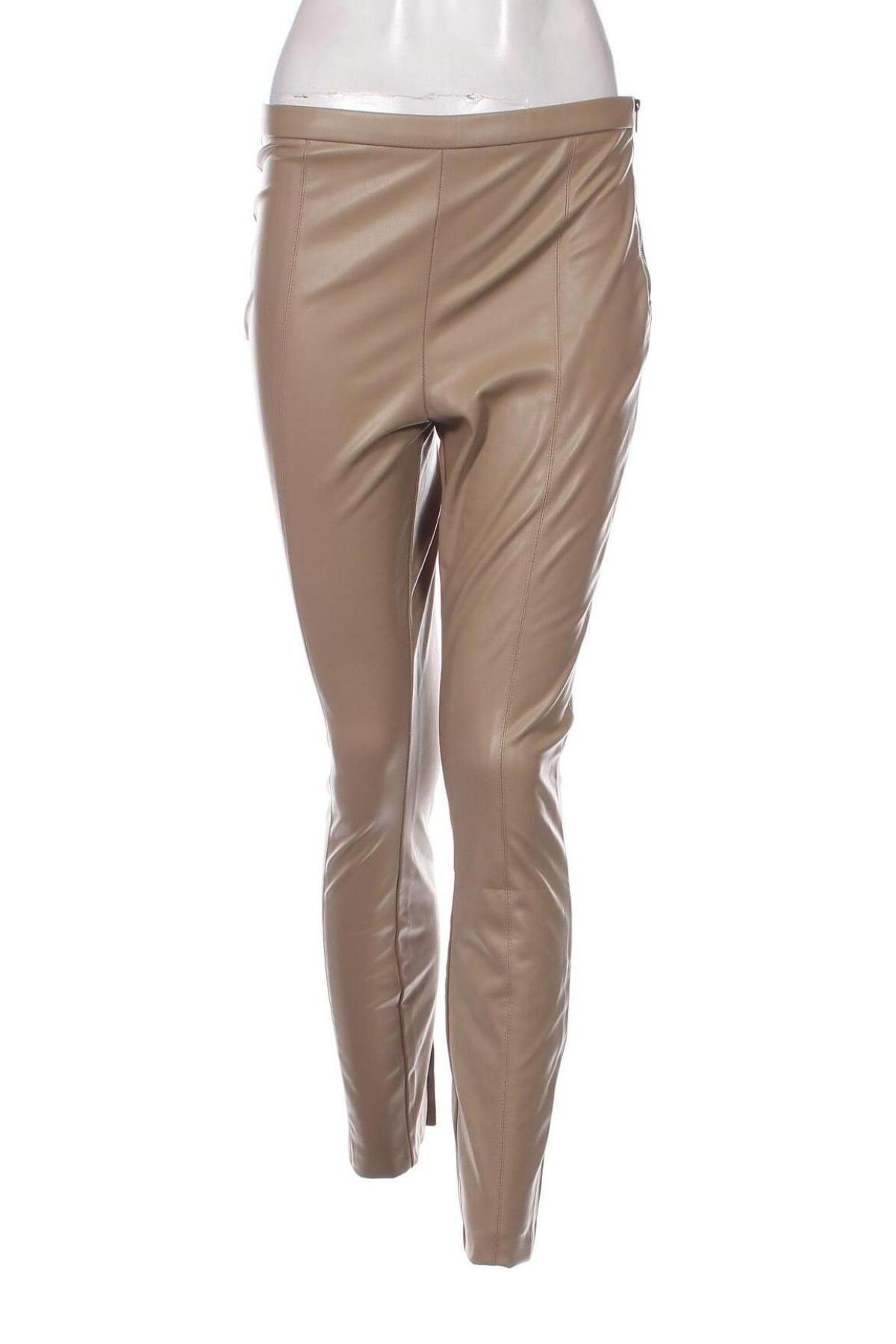 Damenhose Zara, Größe L, Farbe Beige, Preis 15,00 €