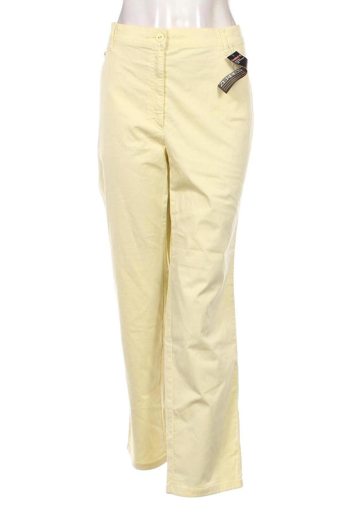 Γυναικείο παντελόνι Zerres, Μέγεθος XXL, Χρώμα Κίτρινο, Τιμή 28,54 €