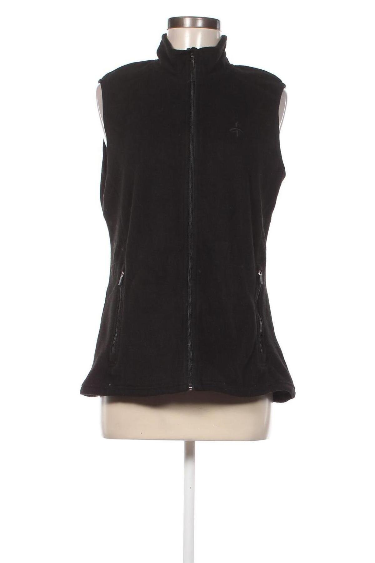 Дамски поларен елек Cross Sportswear, Размер L, Цвят Черен, Цена 19,20 лв.