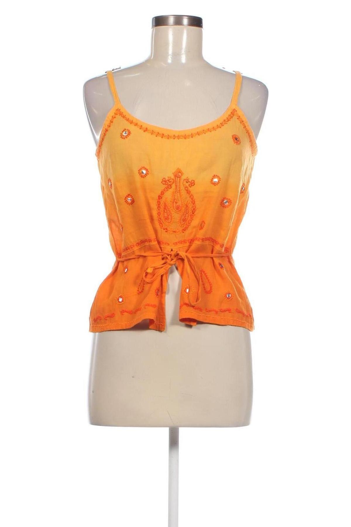 Γυναικείο αμάνικο μπλουζάκι, Μέγεθος M, Χρώμα Πορτοκαλί, Τιμή 8,74 €