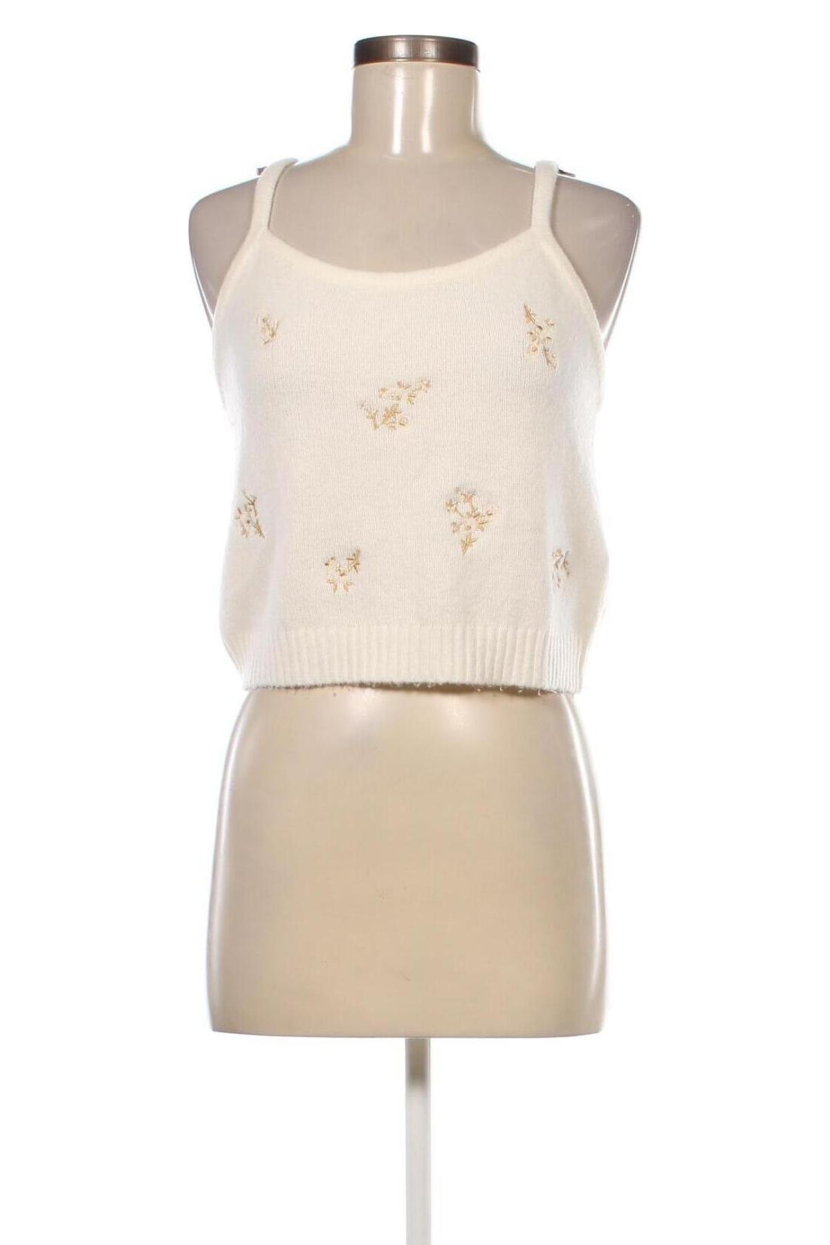Γυναικείο αμάνικο μπλουζάκι Abercrombie & Fitch, Μέγεθος M, Χρώμα Εκρού, Τιμή 10,55 €