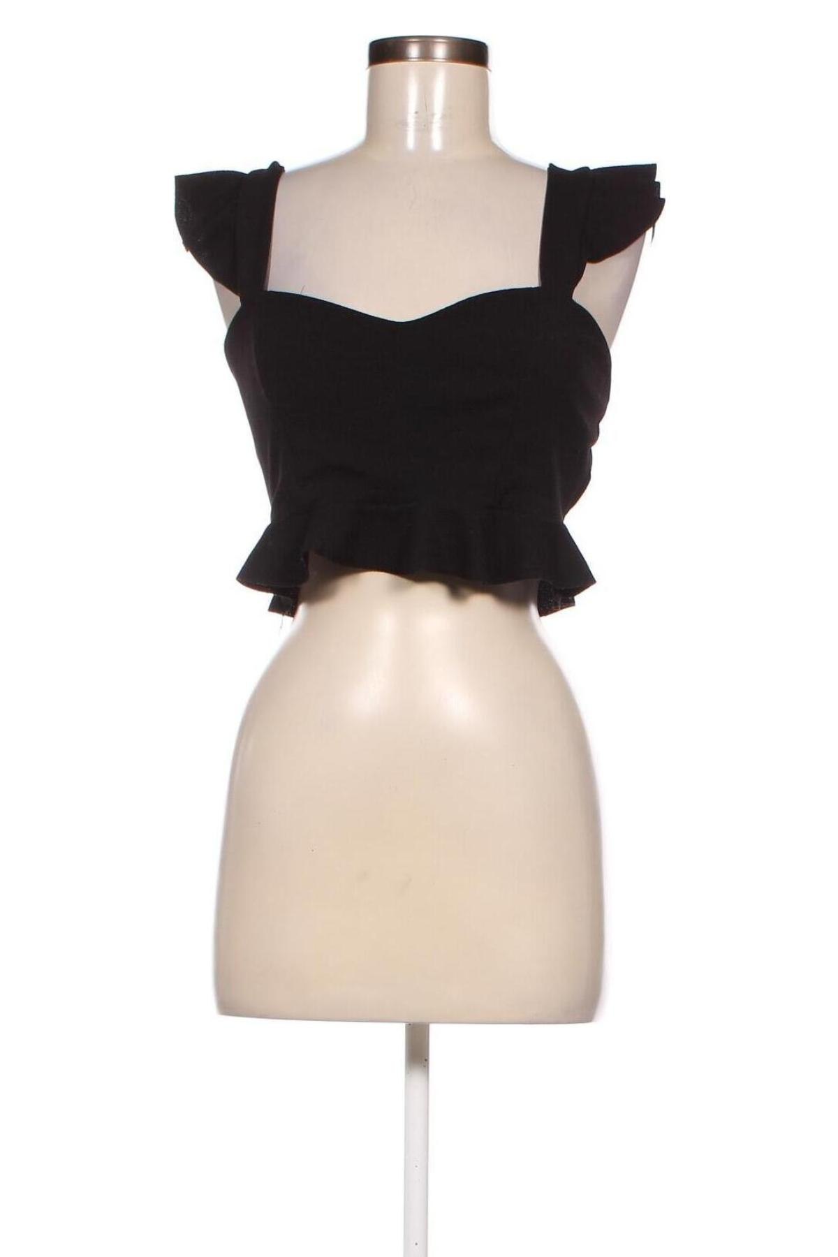 Γυναικείο αμάνικο μπλουζάκι Boohoo, Μέγεθος M, Χρώμα Μαύρο, Τιμή 9,06 €