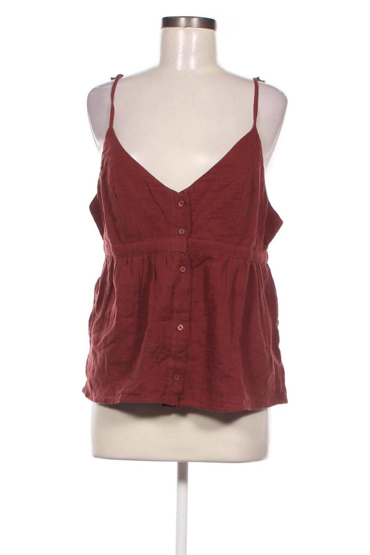 Γυναικείο αμάνικο μπλουζάκι Camaieu, Μέγεθος XL, Χρώμα Κόκκινο, Τιμή 11,72 €