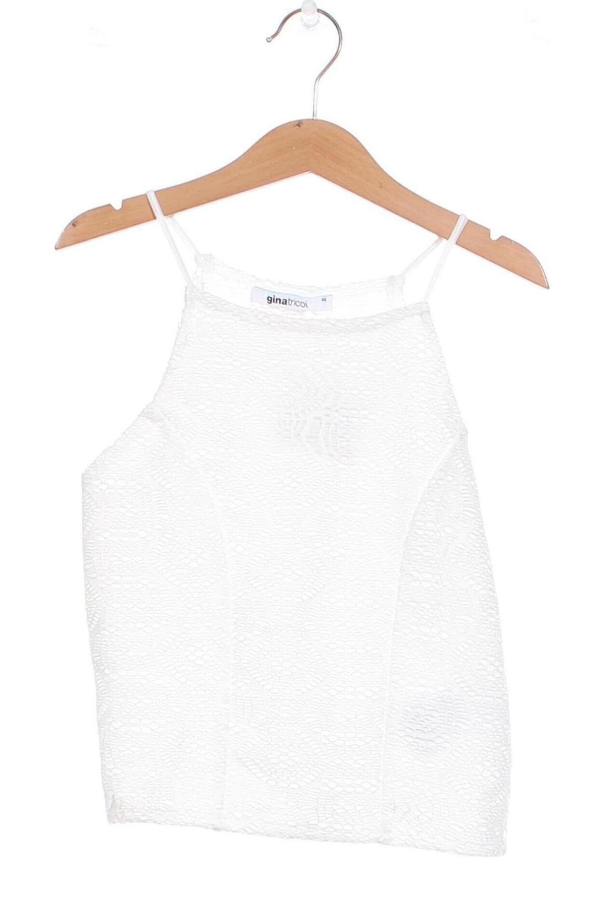 Γυναικείο αμάνικο μπλουζάκι Gina Tricot, Μέγεθος XS, Χρώμα Λευκό, Τιμή 3,65 €
