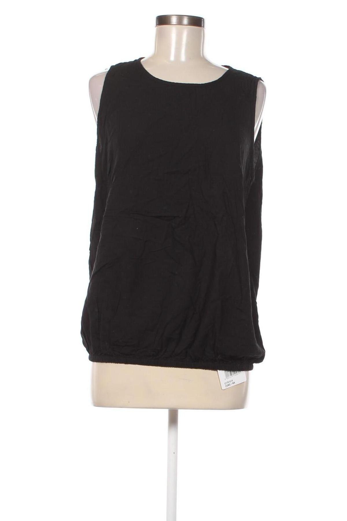 Γυναικείο αμάνικο μπλουζάκι Gina Tricot, Μέγεθος L, Χρώμα Μαύρο, Τιμή 3,36 €