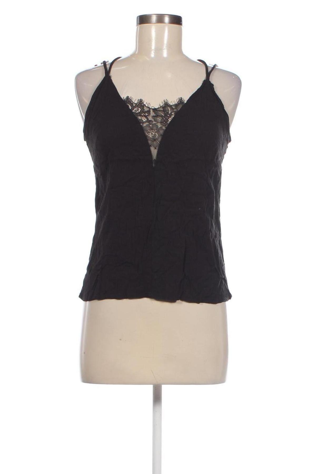 Γυναικείο αμάνικο μπλουζάκι H&M, Μέγεθος M, Χρώμα Μαύρο, Τιμή 8,02 €