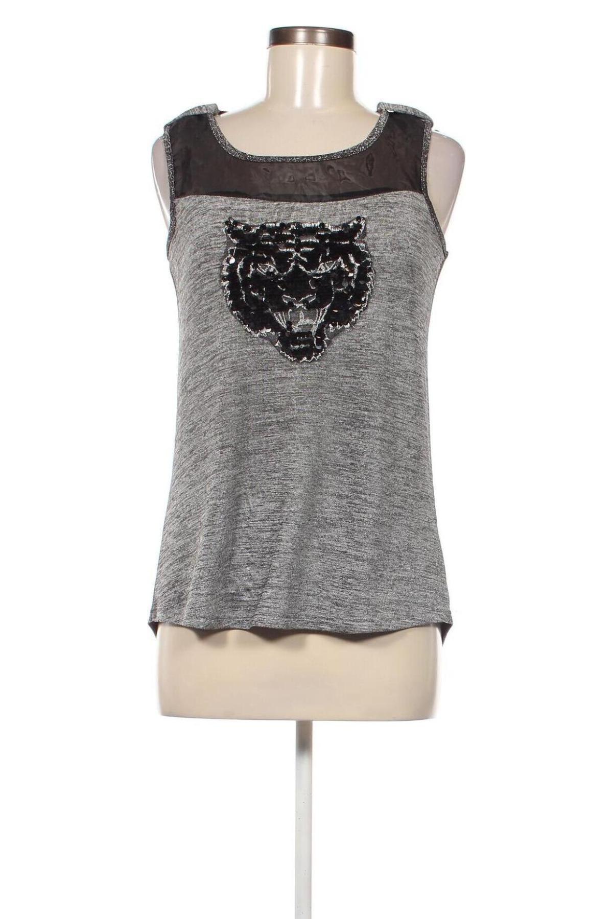 Γυναικείο αμάνικο μπλουζάκι Lily White, Μέγεθος S, Χρώμα Γκρί, Τιμή 3,19 €