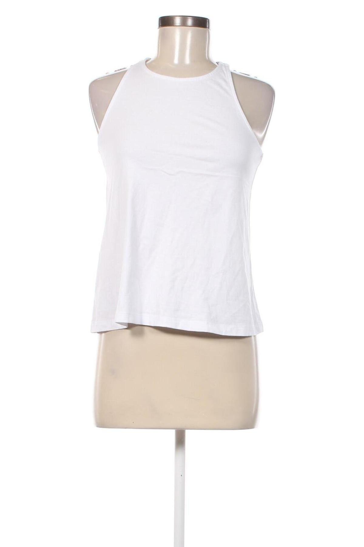 Γυναικείο αμάνικο μπλουζάκι Mango, Μέγεθος S, Χρώμα Λευκό, Τιμή 4,91 €