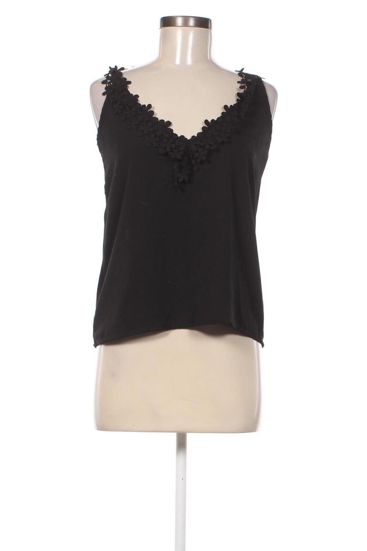 Γυναικείο αμάνικο μπλουζάκι SHEIN, Μέγεθος XS, Χρώμα Μαύρο, Τιμή 3,78 €