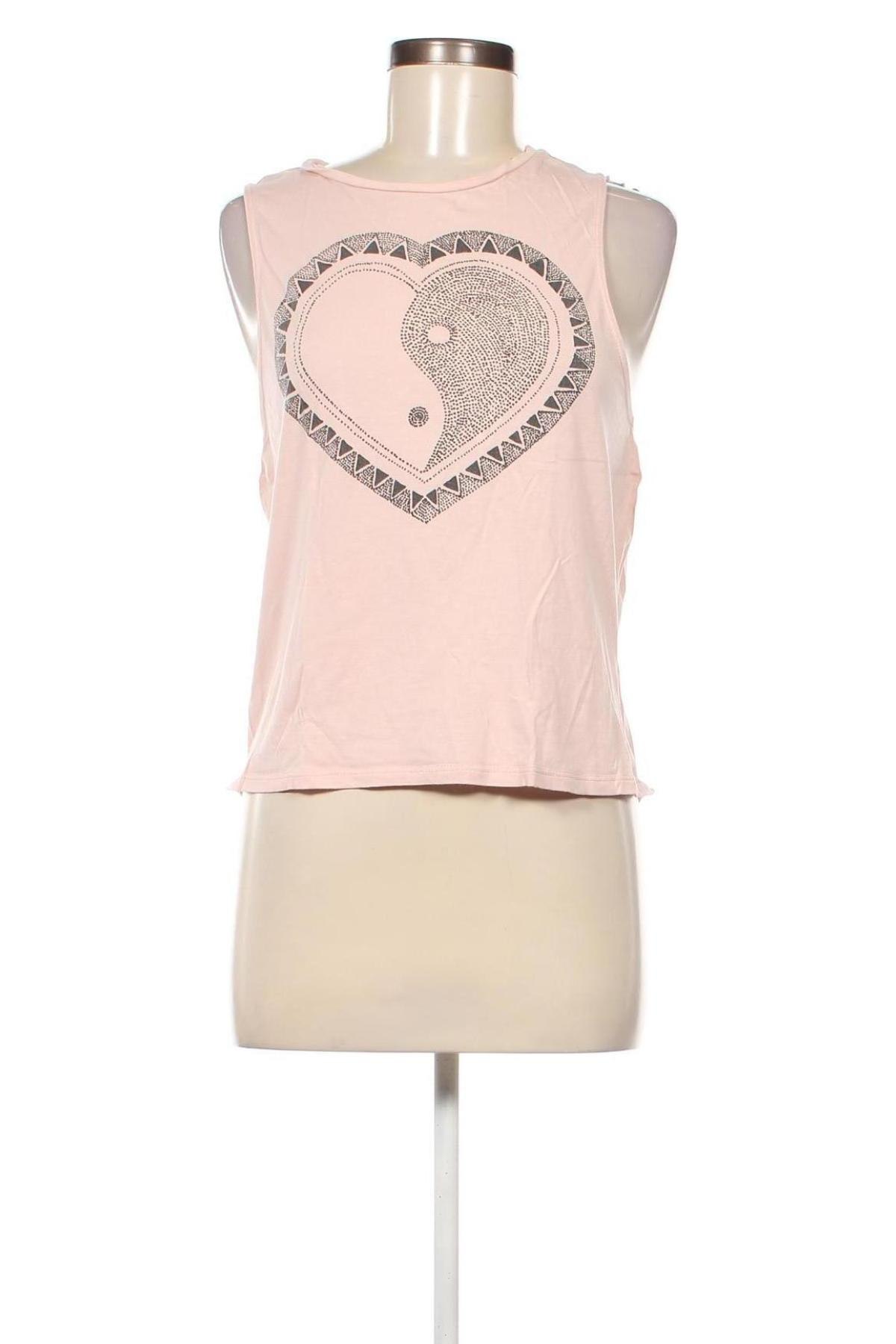 Γυναικείο αμάνικο μπλουζάκι Tally Weijl, Μέγεθος M, Χρώμα Ρόζ , Τιμή 3,57 €