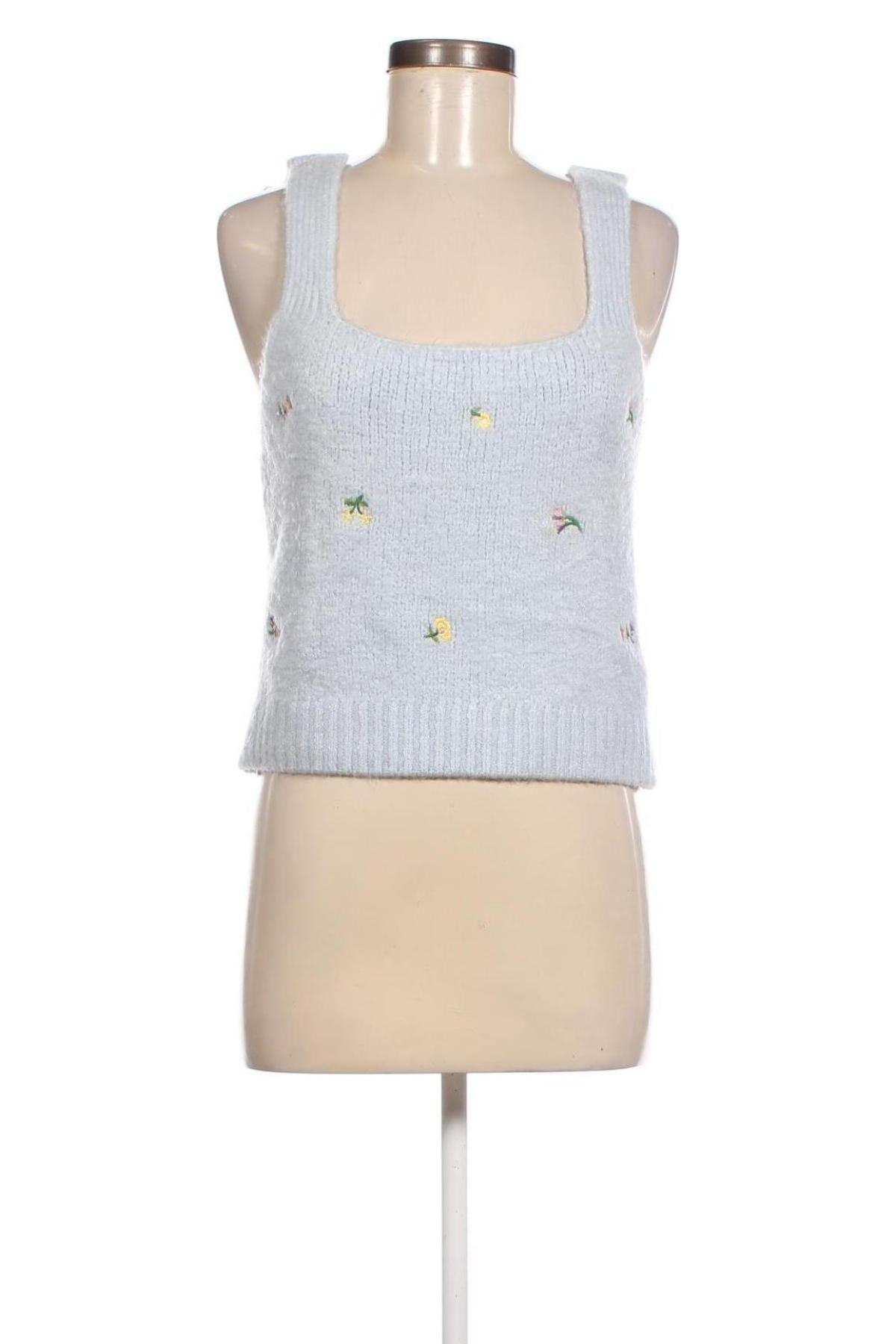 Γυναικείο αμάνικο μπλουζάκι Zara, Μέγεθος L, Χρώμα Μπλέ, Τιμή 6,80 €