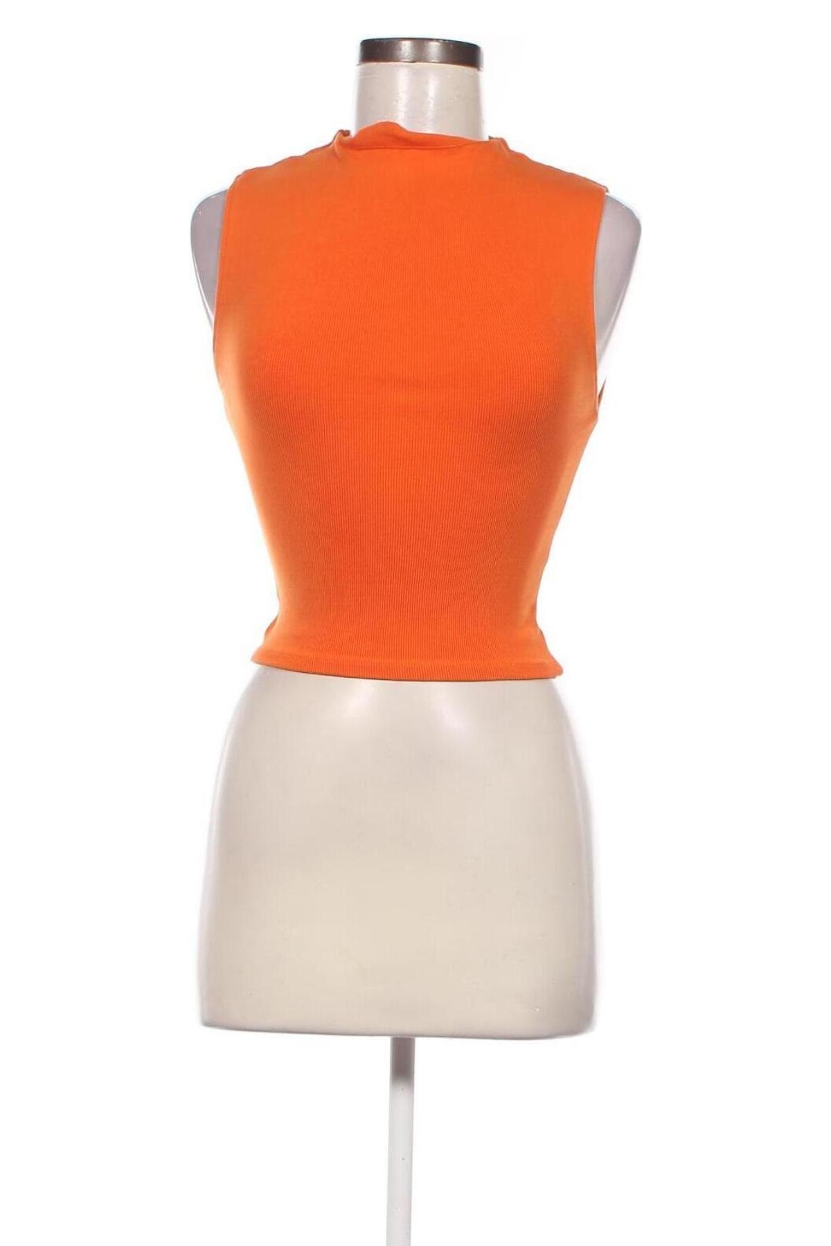 Γυναικείο αμάνικο μπλουζάκι Zara, Μέγεθος S, Χρώμα Πορτοκαλί, Τιμή 6,00 €