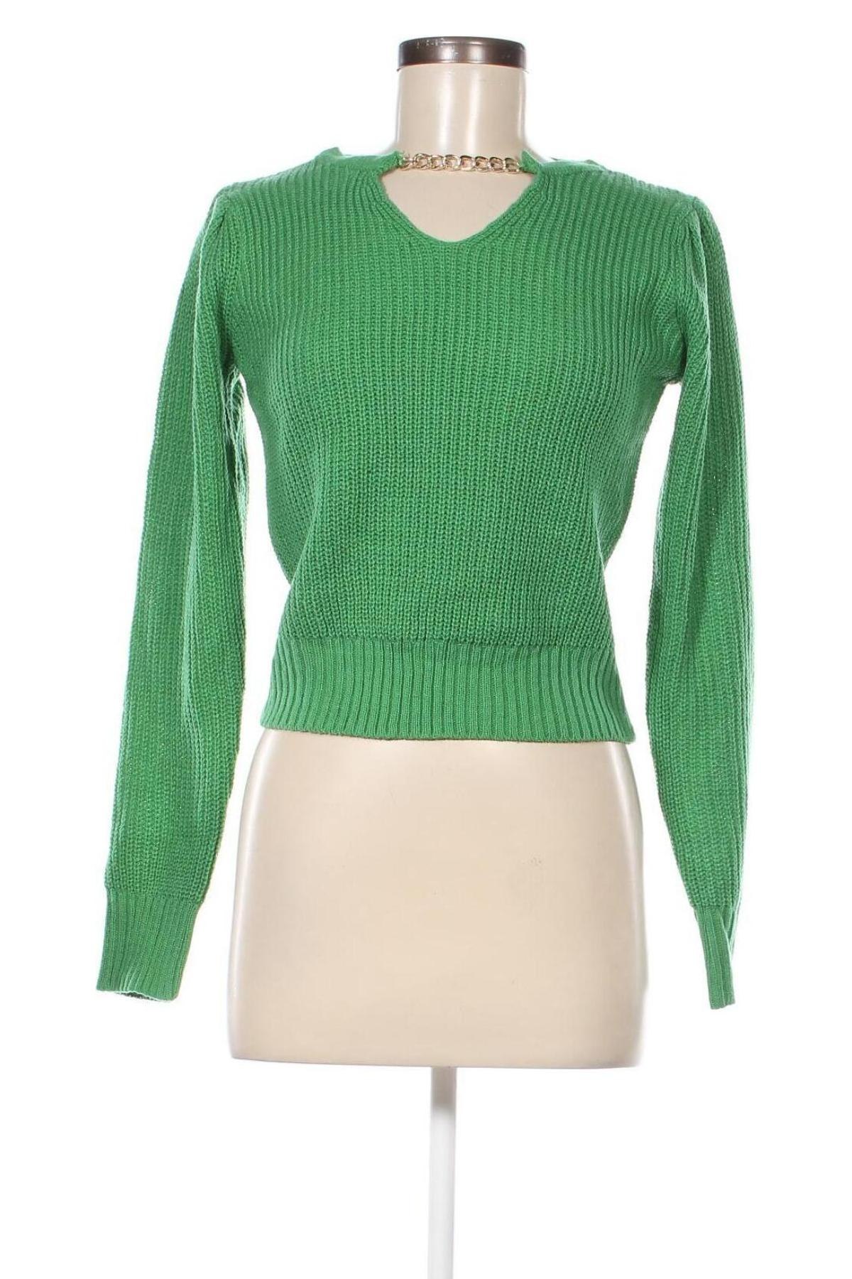 Дамски пуловер, Размер S, Цвят Зелен, Цена 12,47 лв.